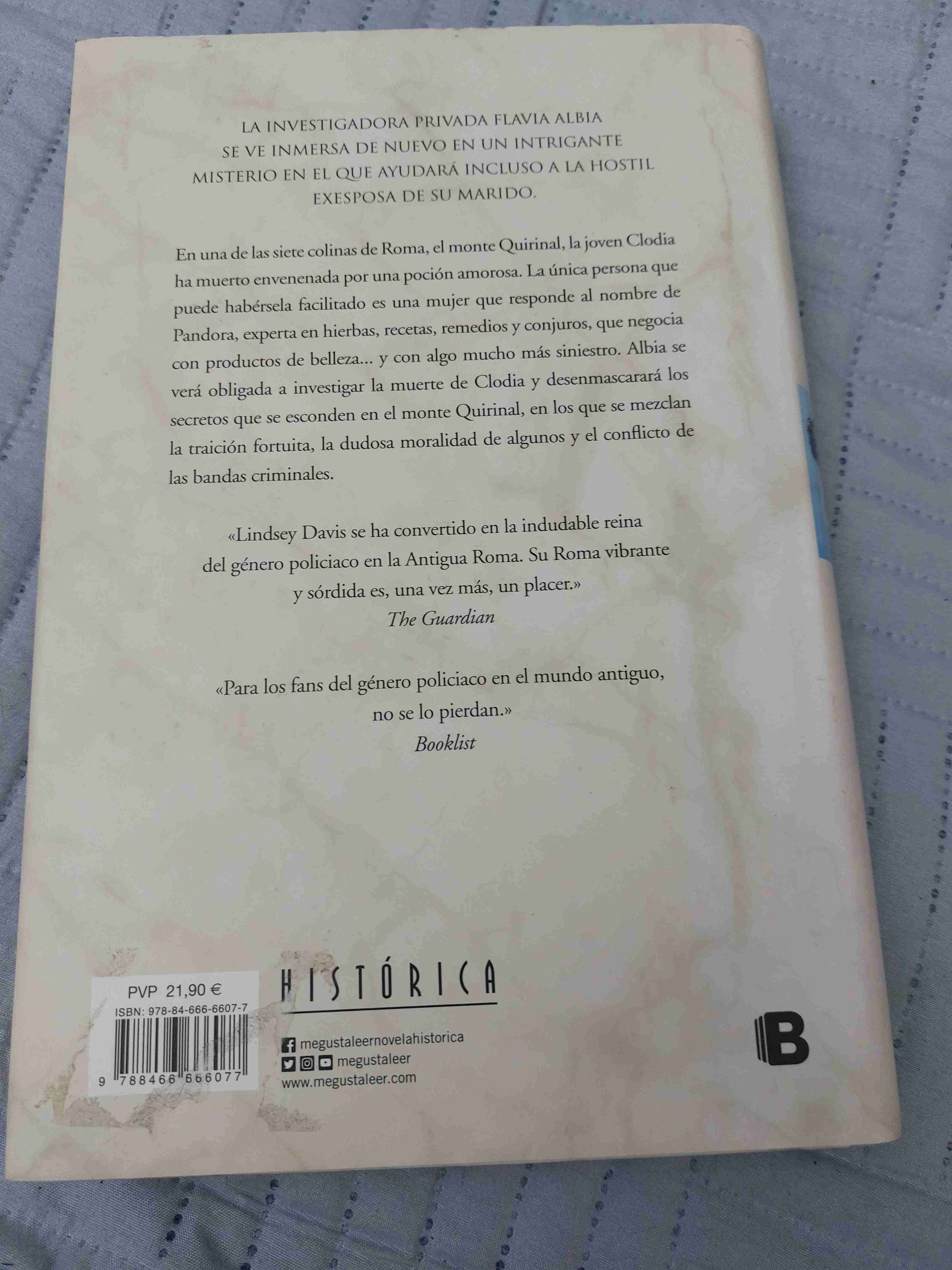 Libro 'La Caja de Pandora' Lindsey Davis - miniatura 2