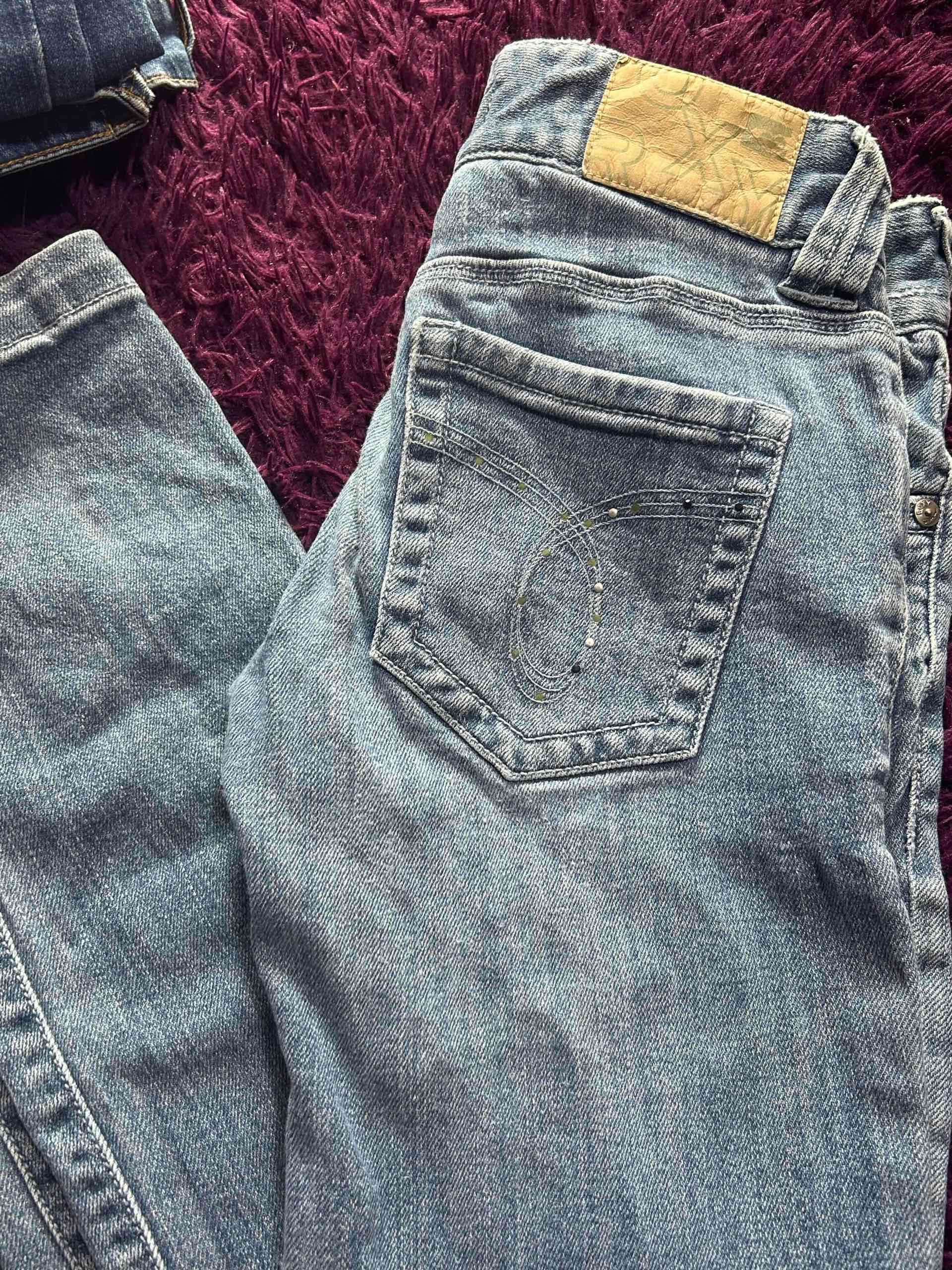 Jeans ajustados mujer azul - miniatura 3