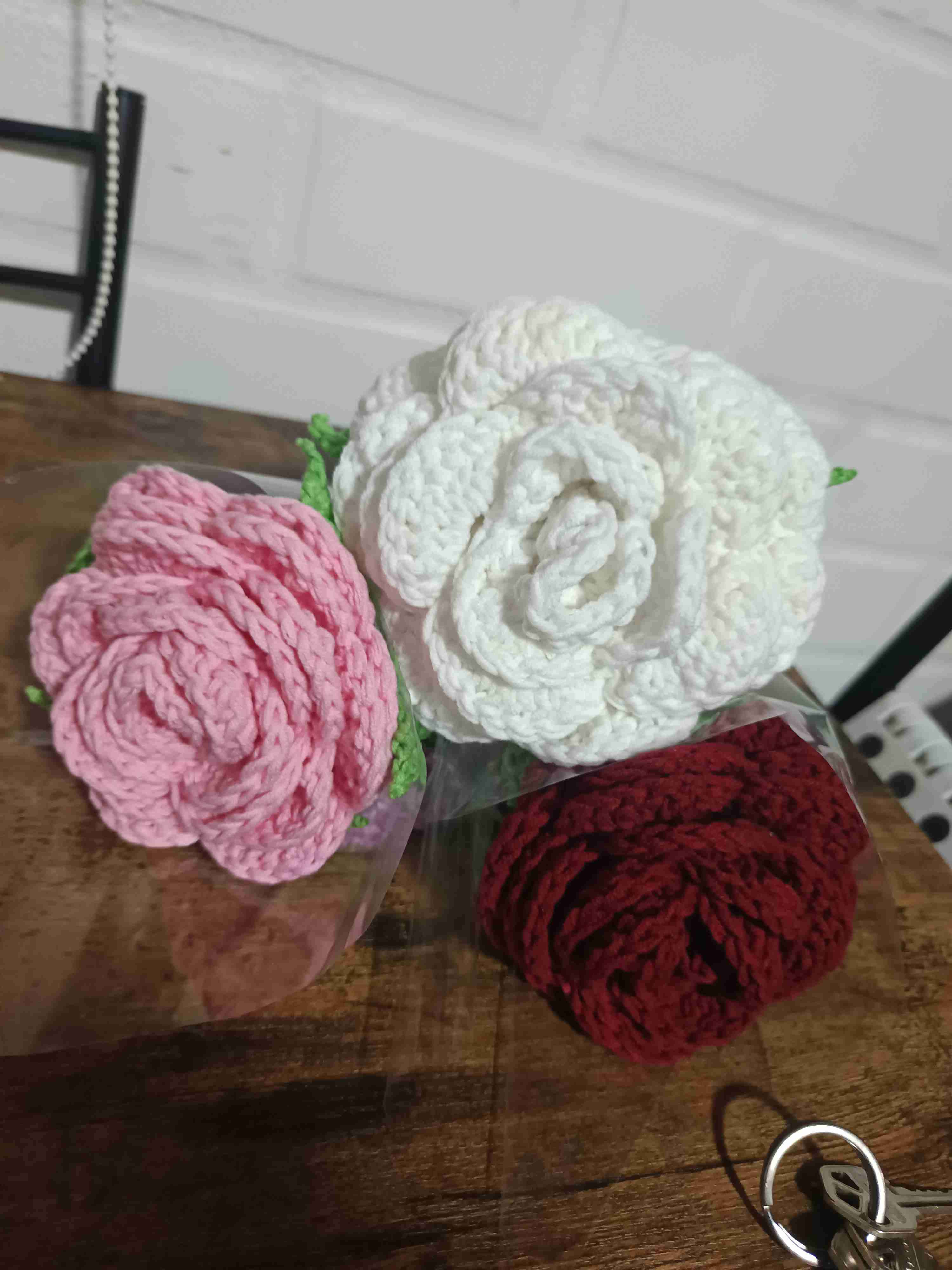 Flores tejidas a crochet - miniatura 1