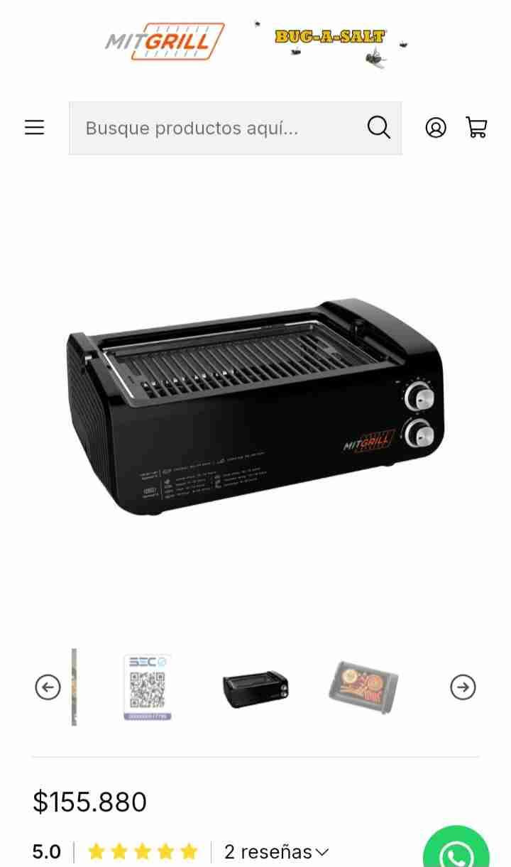 Parrilla eléctrica MIT Grill SIN HUMO