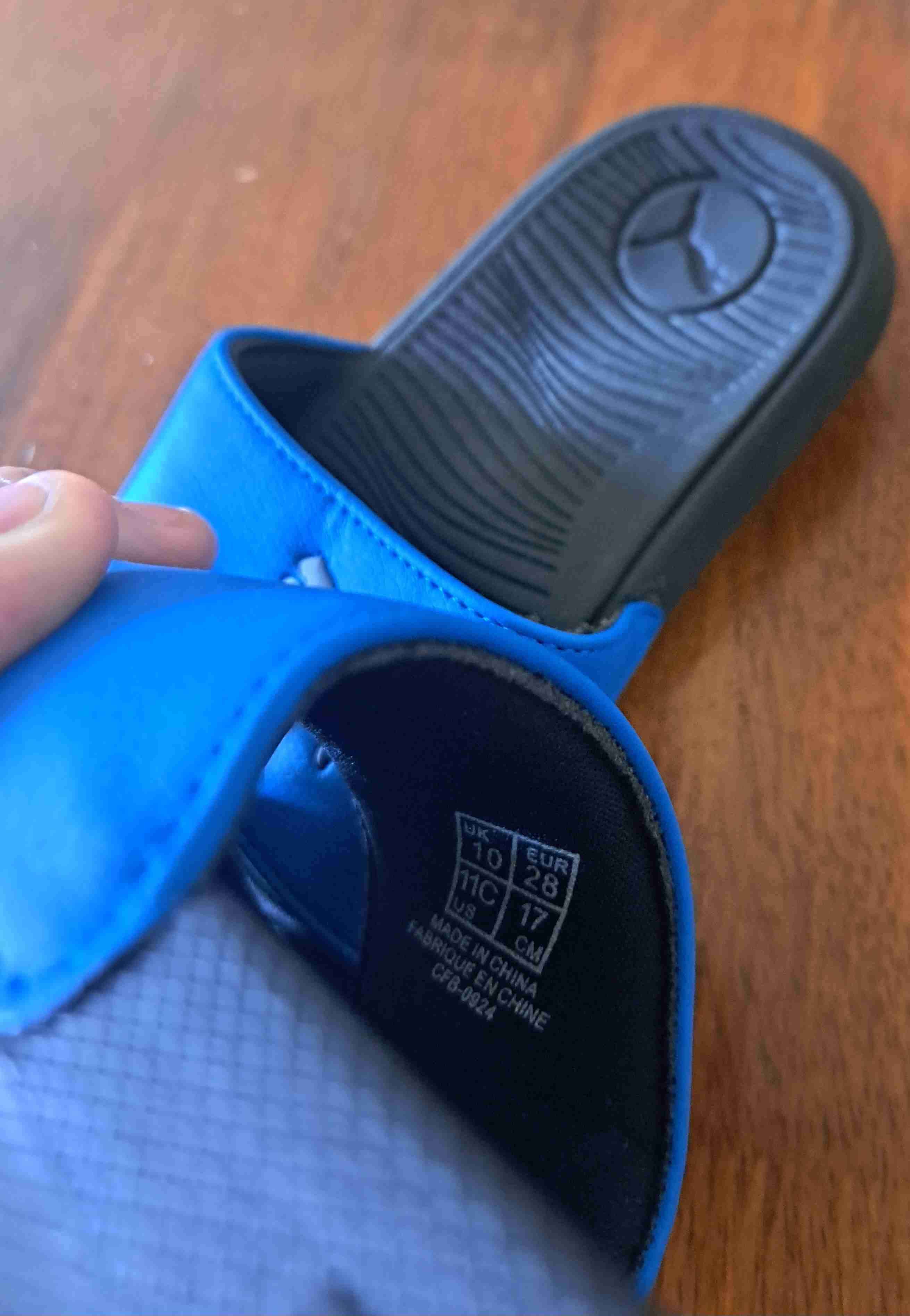 Sandalias deportivas Puma azules niñ@ N°28 - miniatura 3