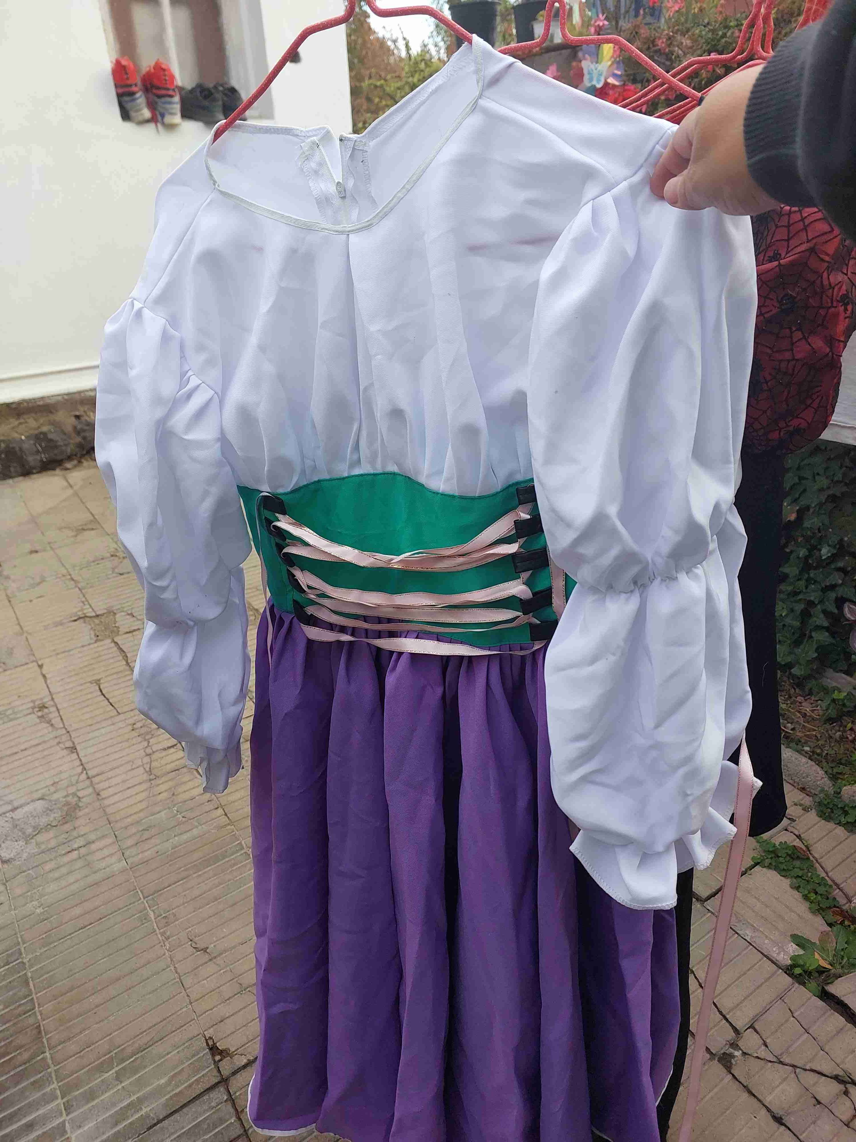 Vestido de princesa para niña esmeralda - miniatura 1