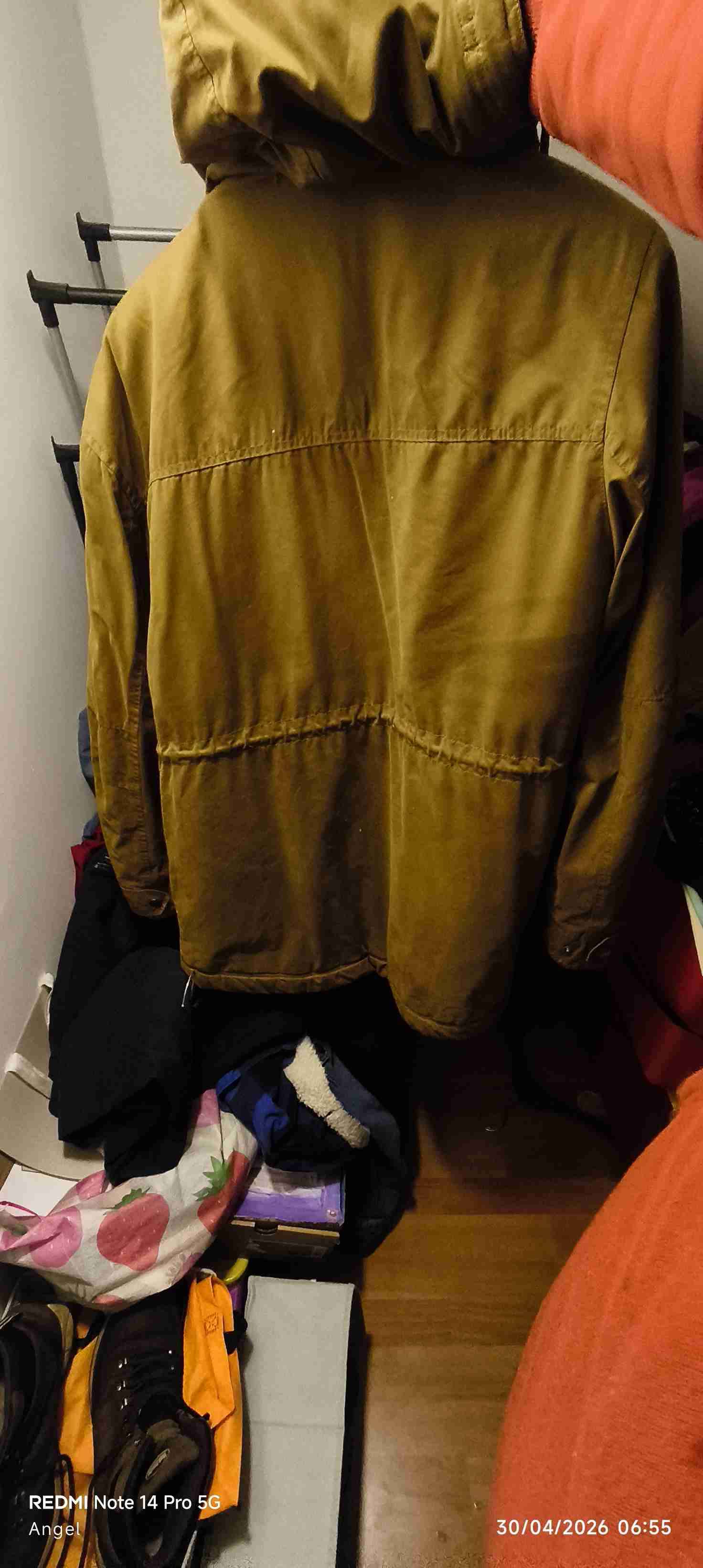 Parka marrón con forro de lana - miniatura 3