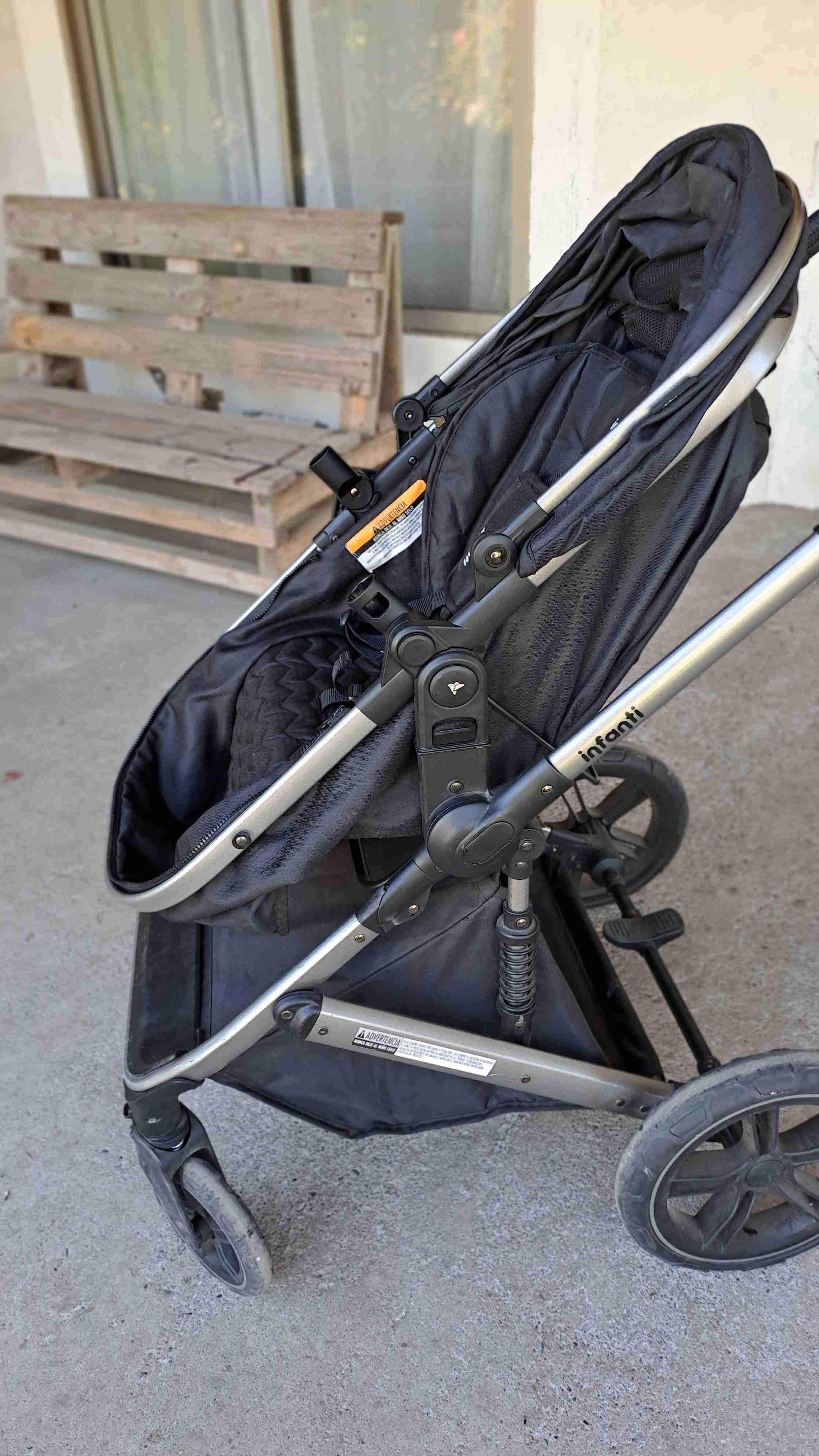 Coche de bebé Infanti negro - miniatura 4