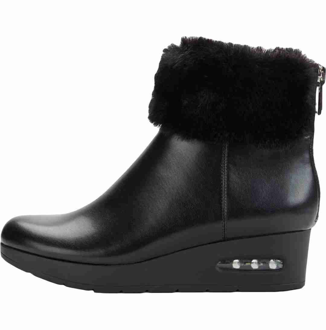 Botines negros con pelo - miniatura 1