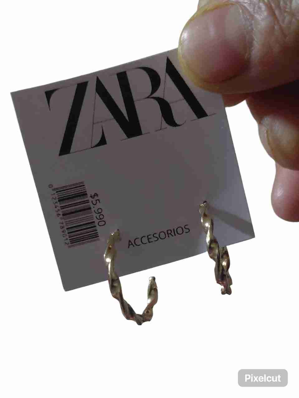 Aros dorados Zara nuevos - miniatura 2