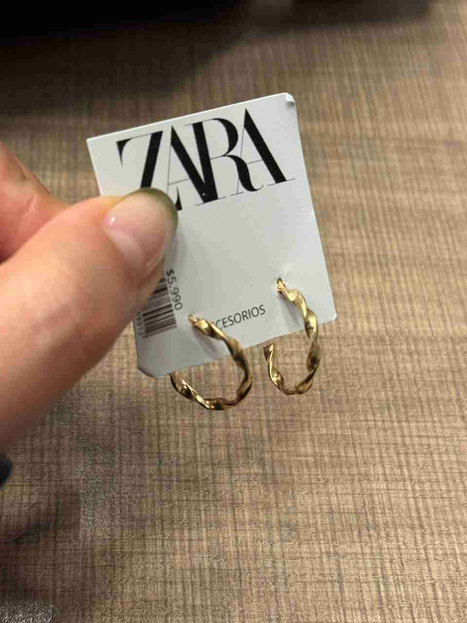 Aros dorados Zara nuevos - miniatura 4