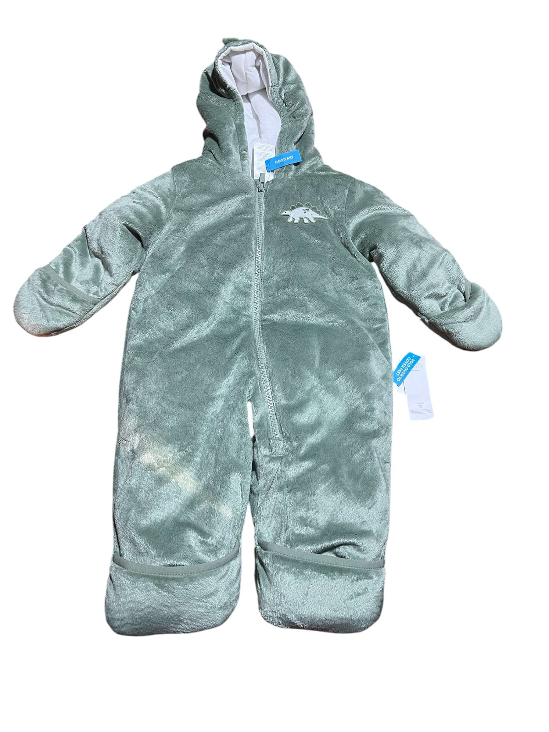 Enterito acolchado para bebé verde carters