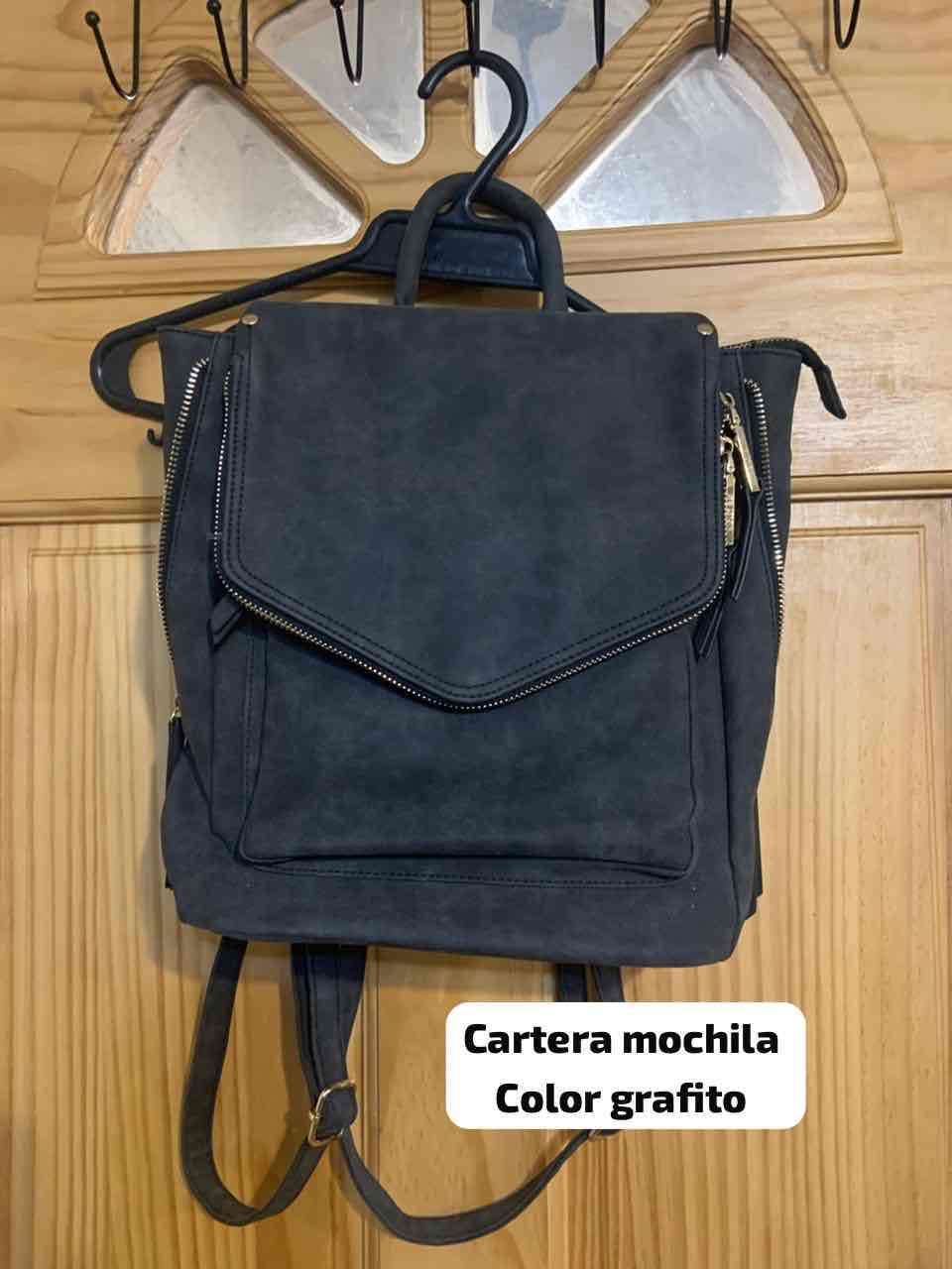 Mochila cartera grafito