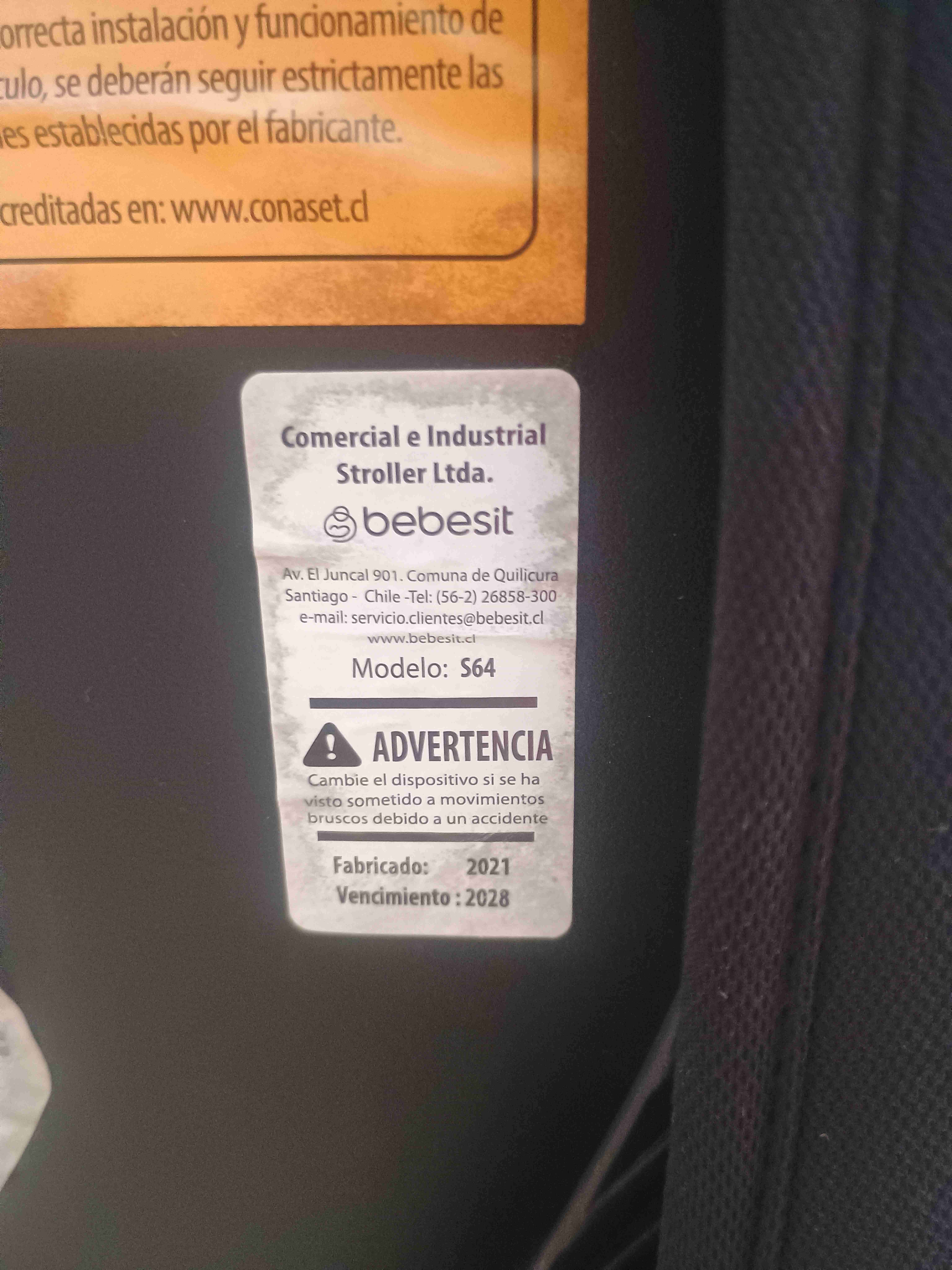 Silla de auto Bebesit negra - miniatura 2