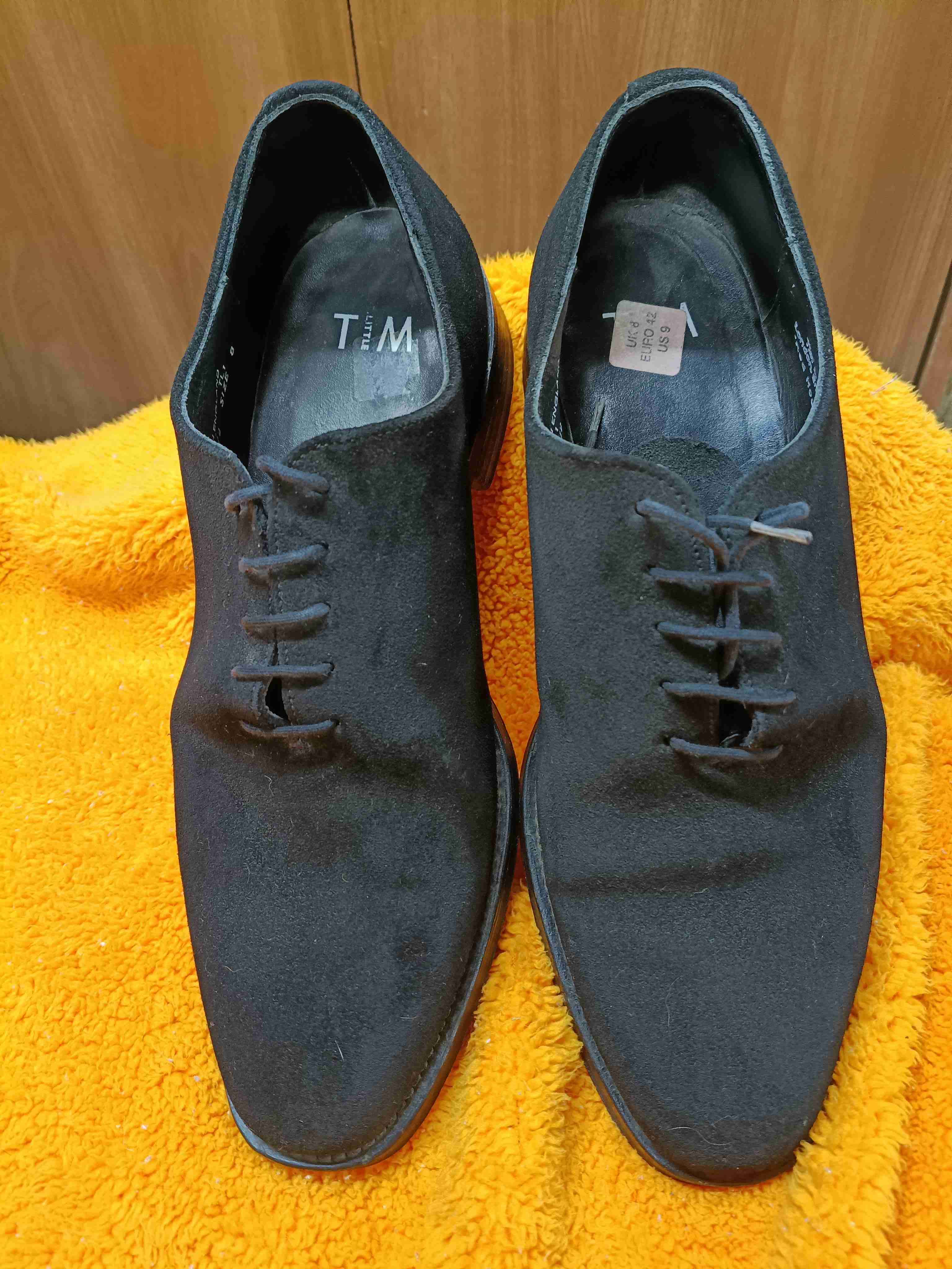 Zapatos Tim little formales de gamuza negros - miniatura 1