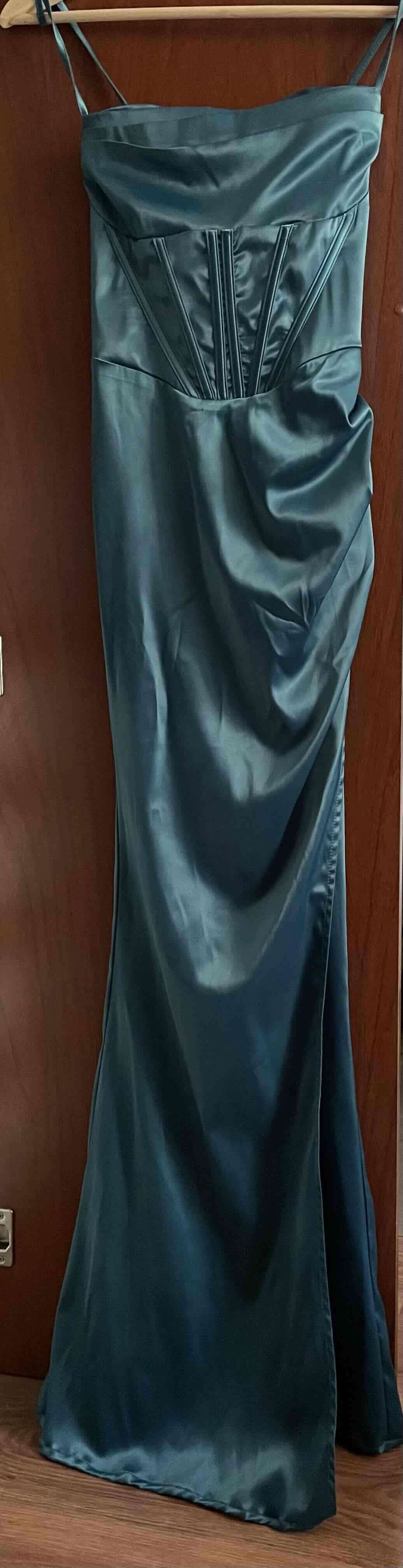 Vestido largo verde esmeralda - miniatura 4