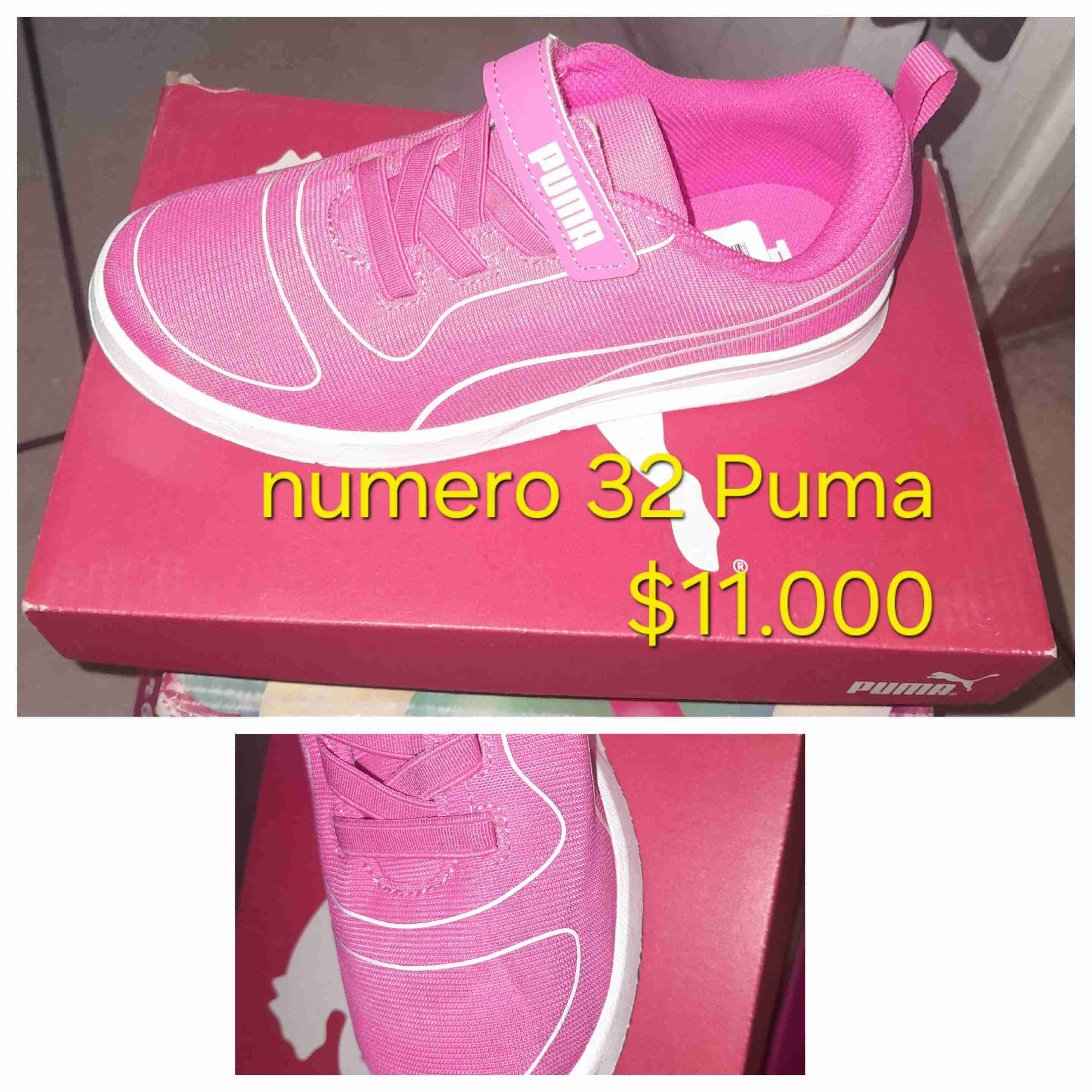 Zapatillas rosadas Puma talla 32 - miniatura 1