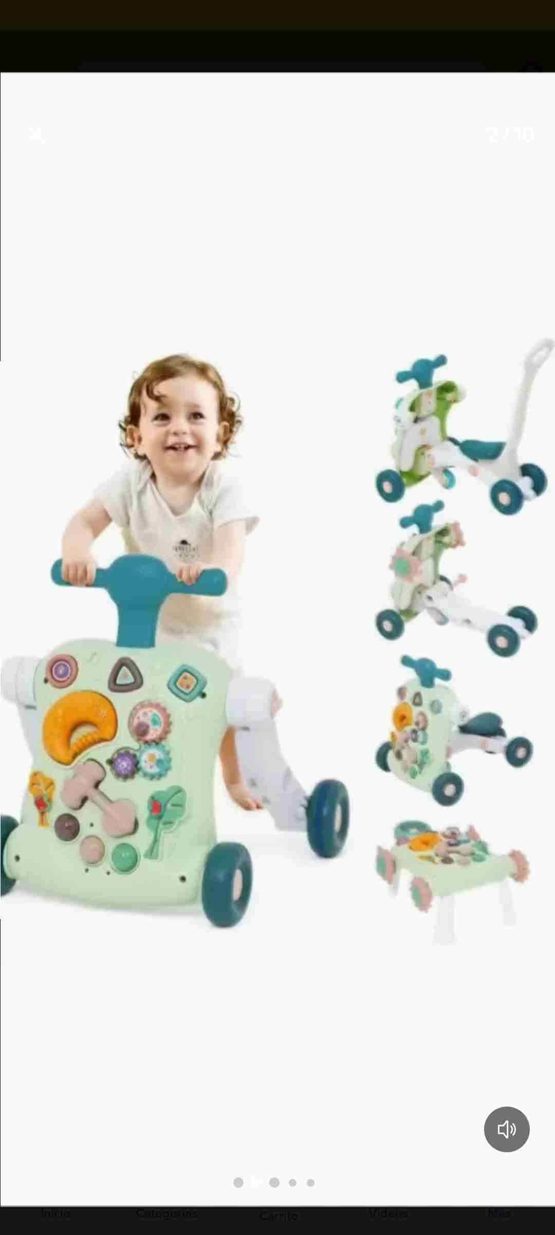 Andador multifuncional para niños