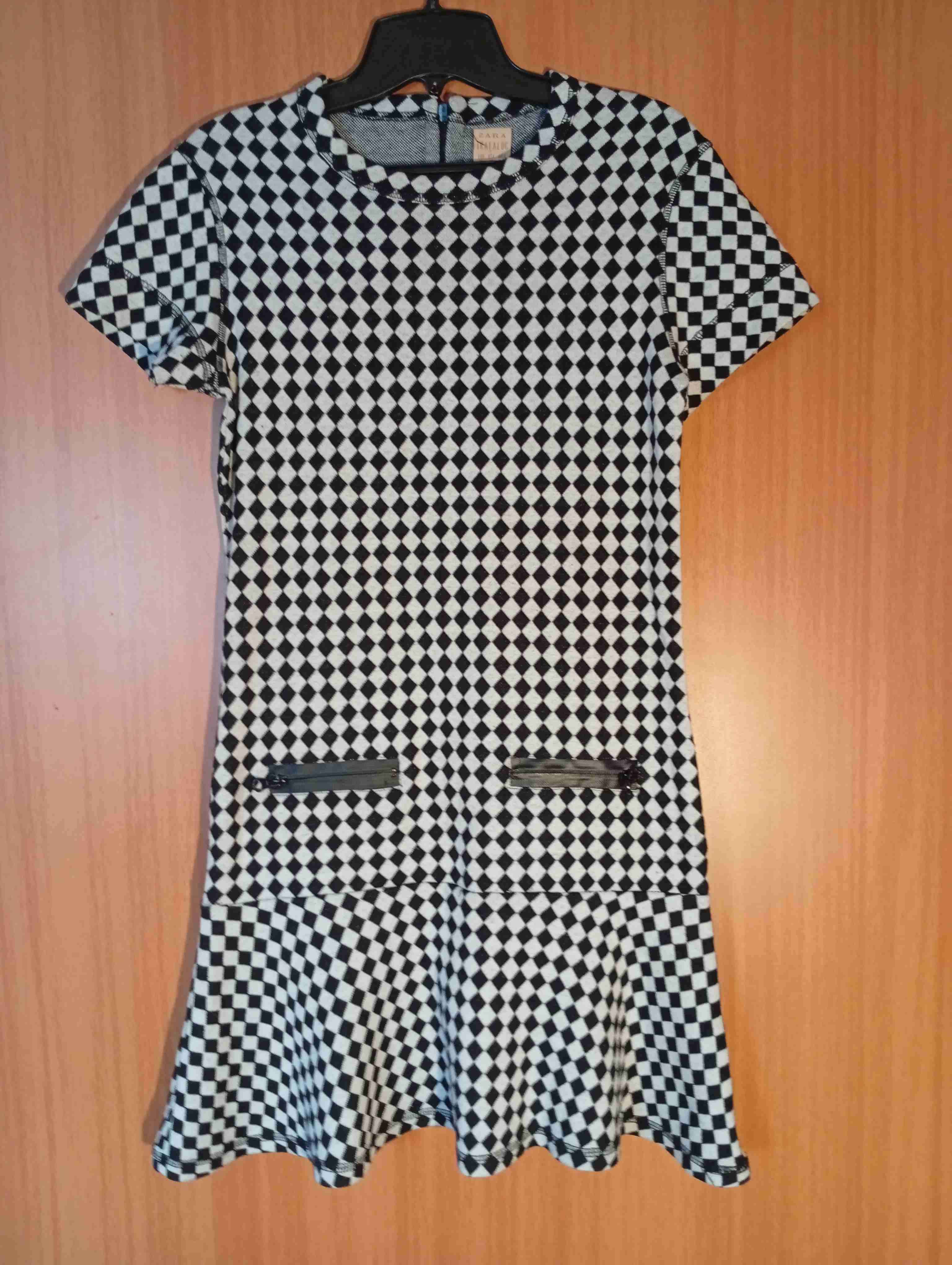 Vestido con patrón de cuadros