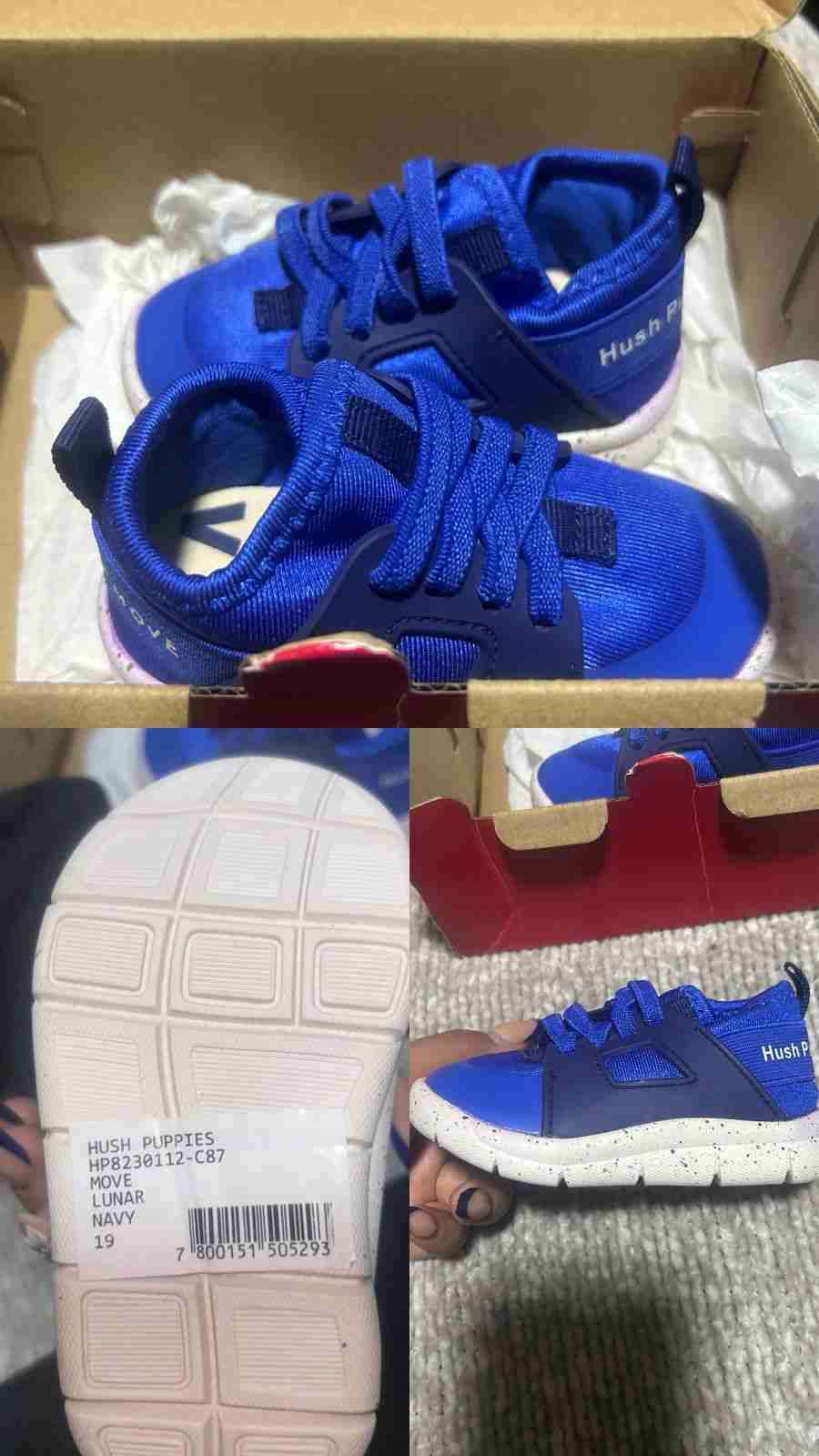 Zapatillas Hush Puppies azul niño