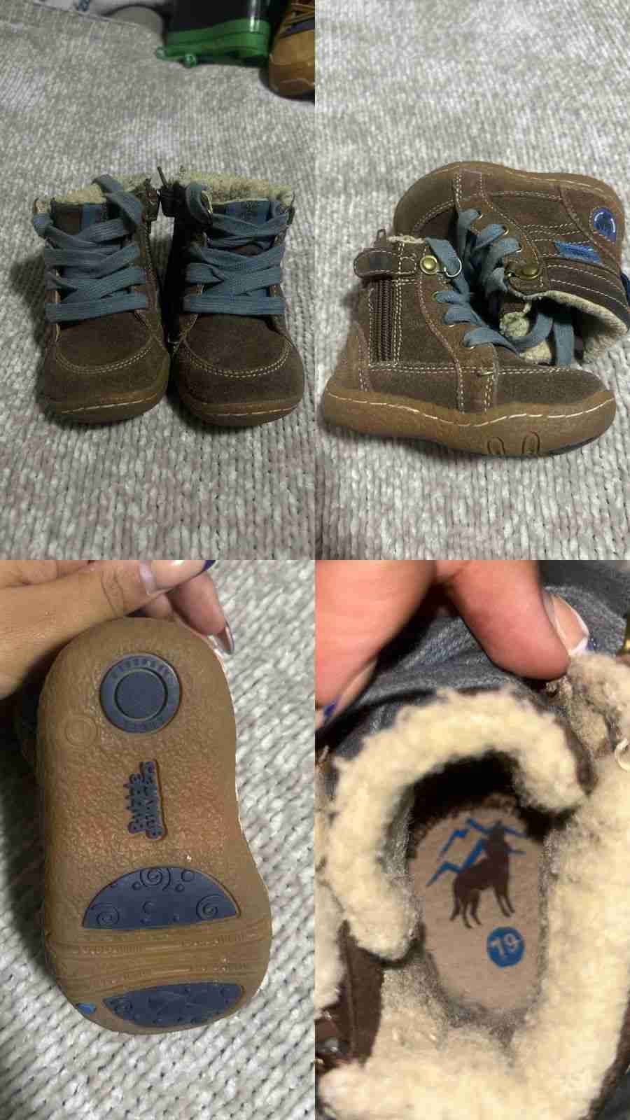 Botines infantiles marrones