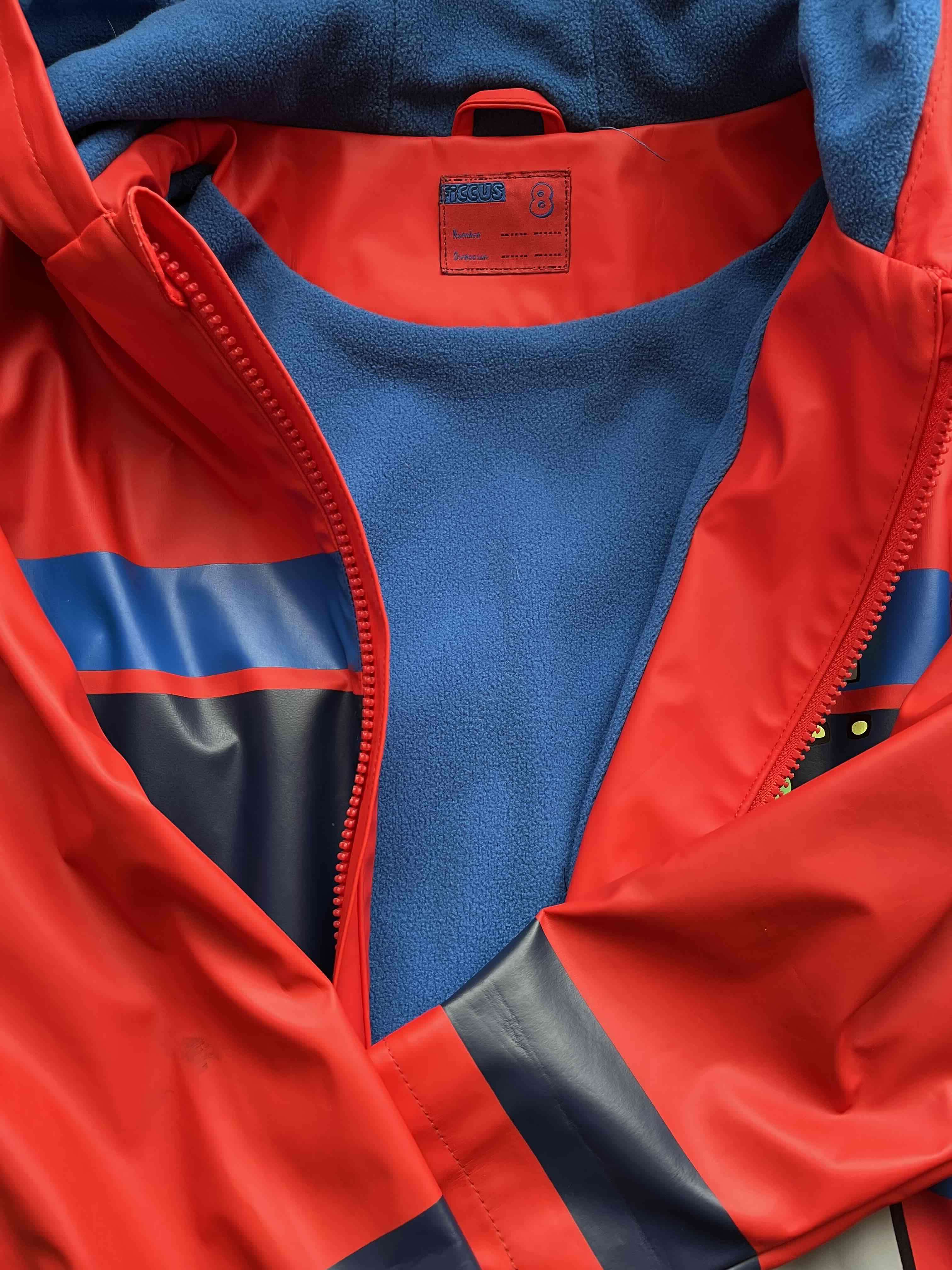 Chaqueta impermeable roja para niños - miniatura 1