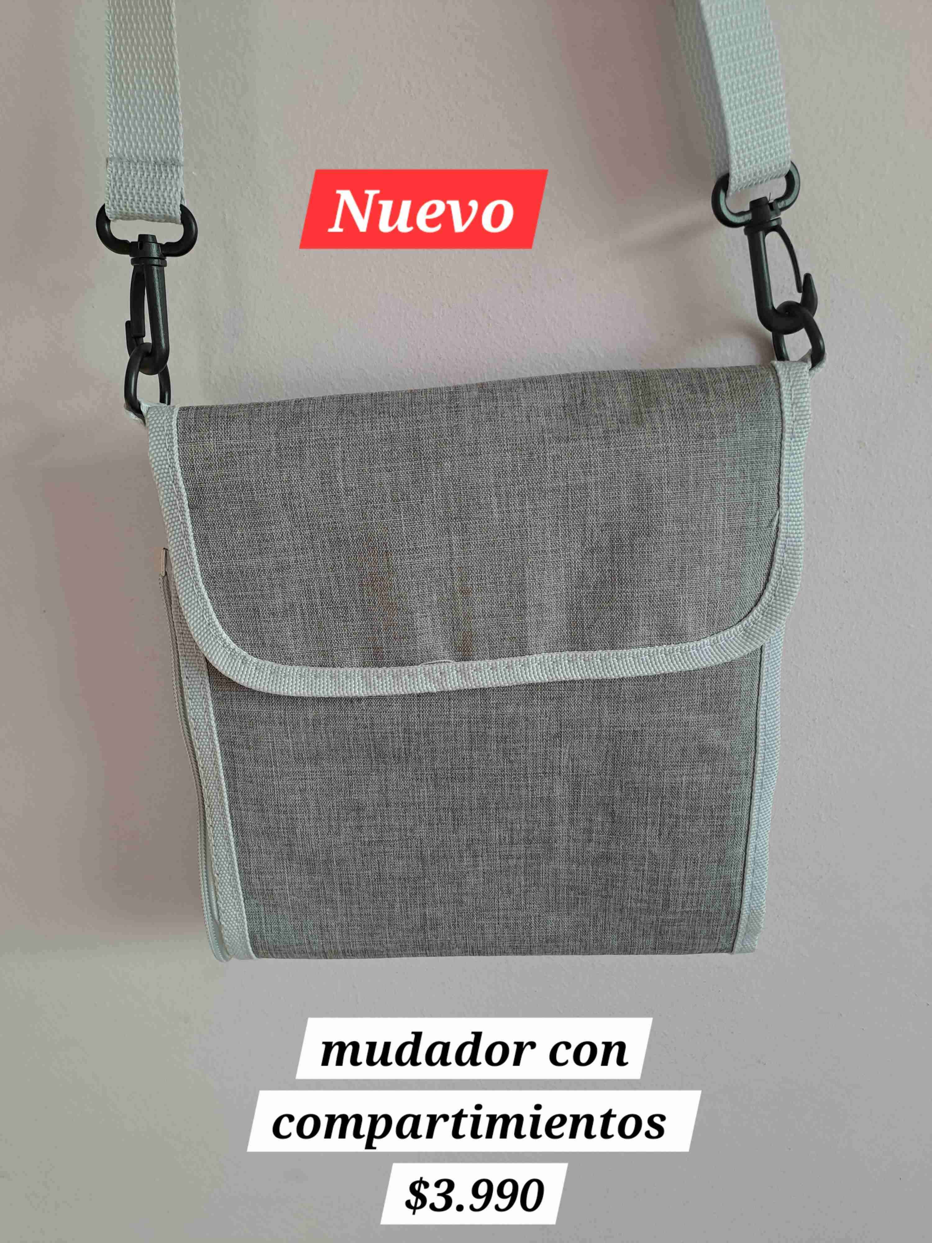 Mudador con compartimientos gris - miniatura 1