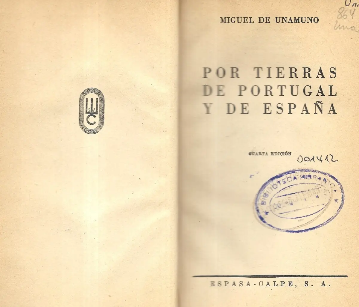 Por Tierras De Portugal Y De España / Unamuno - miniatura 2