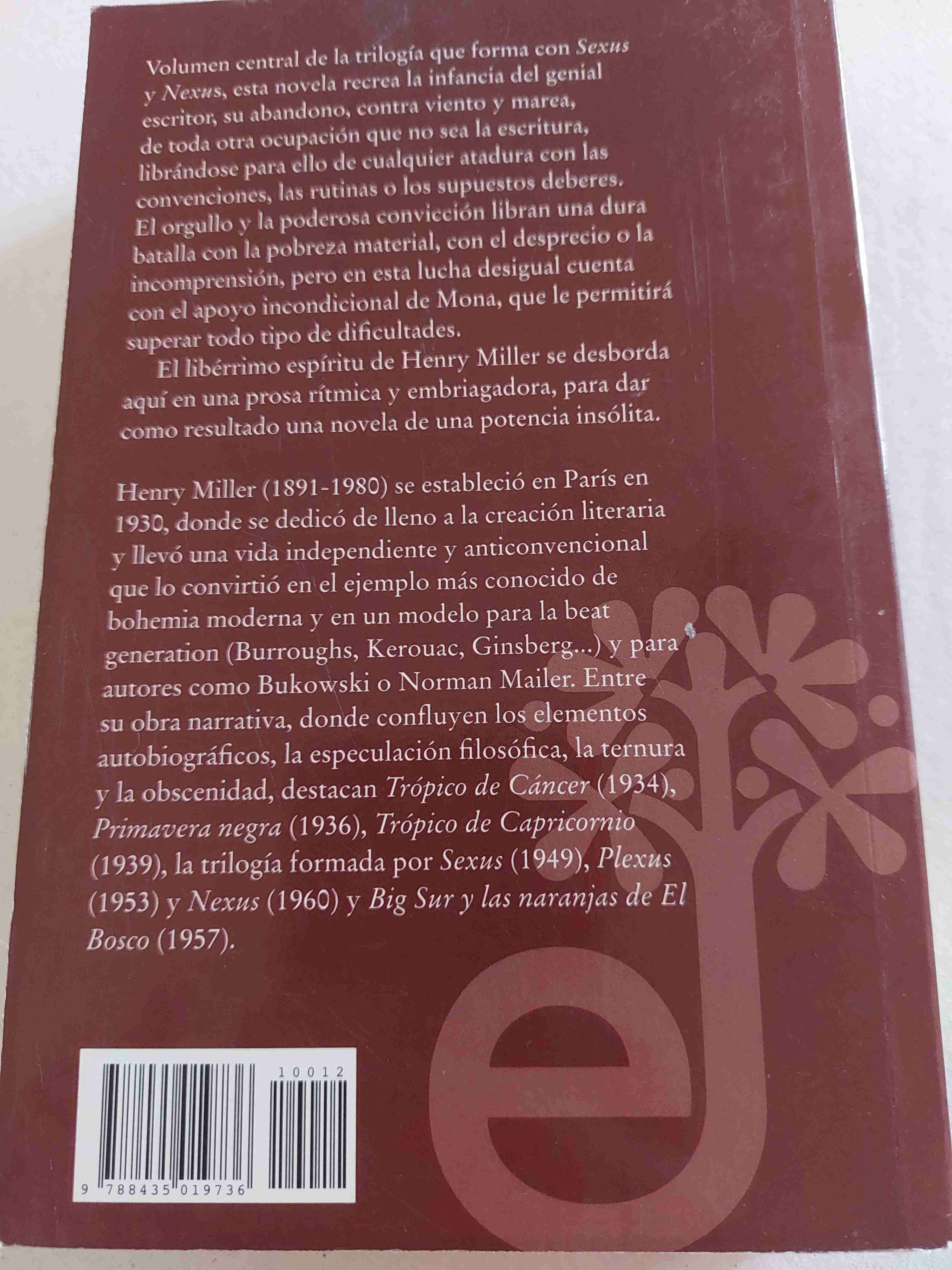 Libro Plexus de Henry Miller - miniatura 2