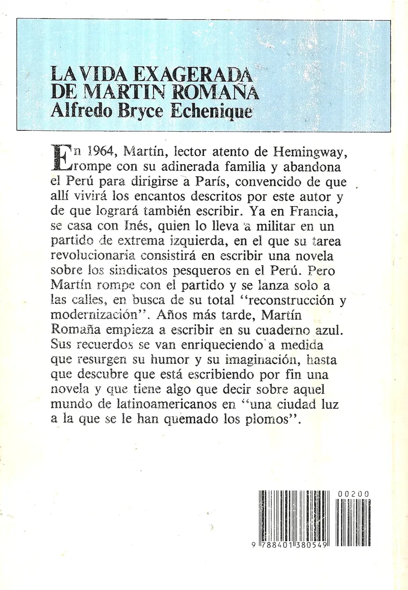 La Vida Exagerada De Martín Romaña / Alfredo Bryce - miniatura 2
