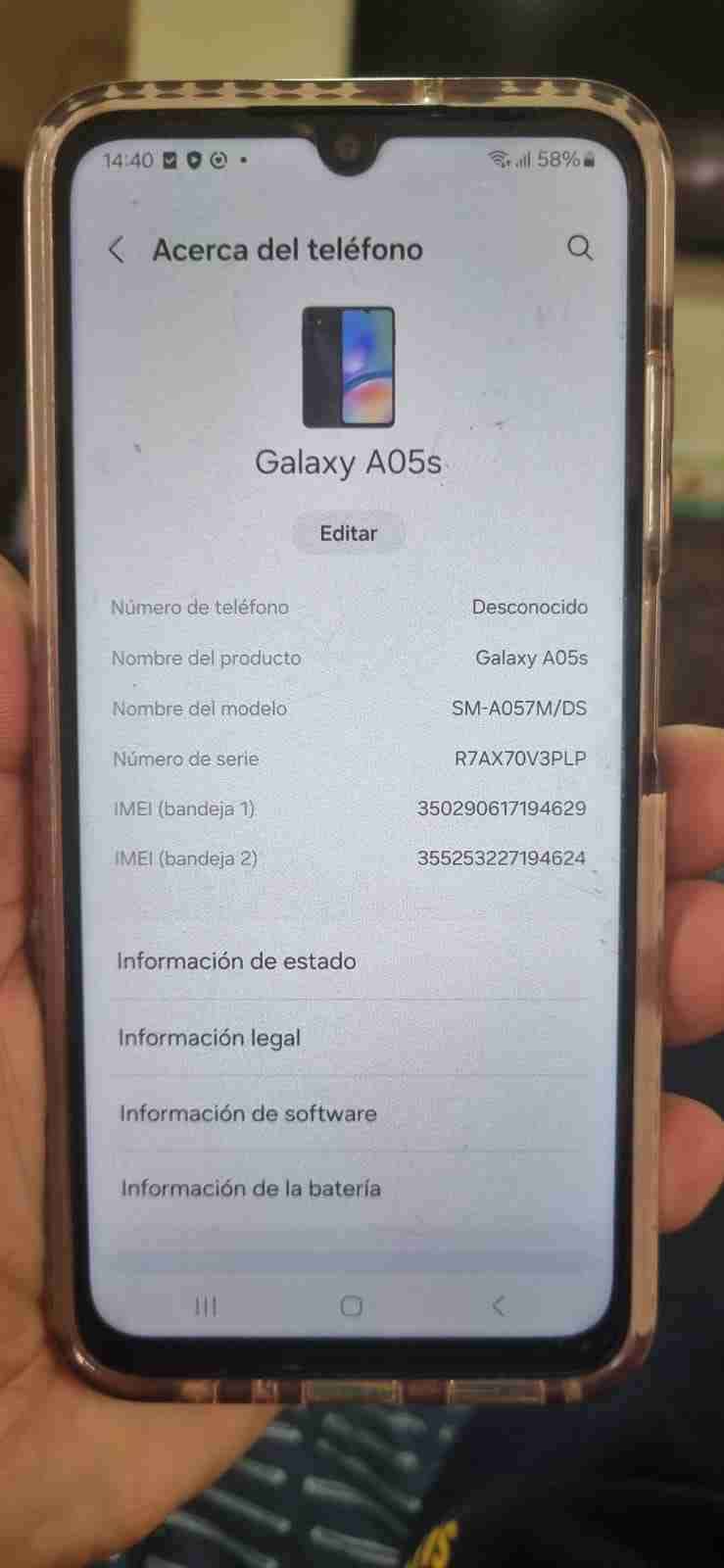 Samsung Galaxy A05s negro - miniatura 1