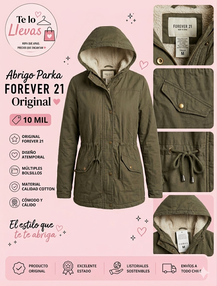 Abrigo Parka Forever 21 Original