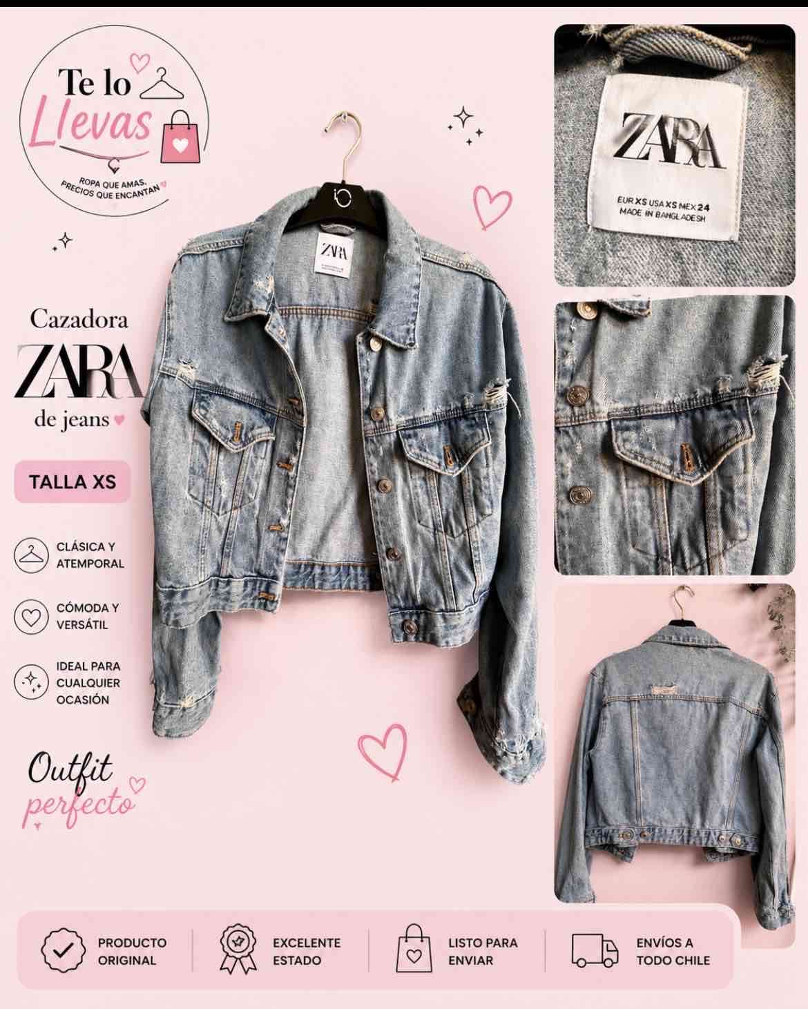 Cazadora jeans ZARA XS