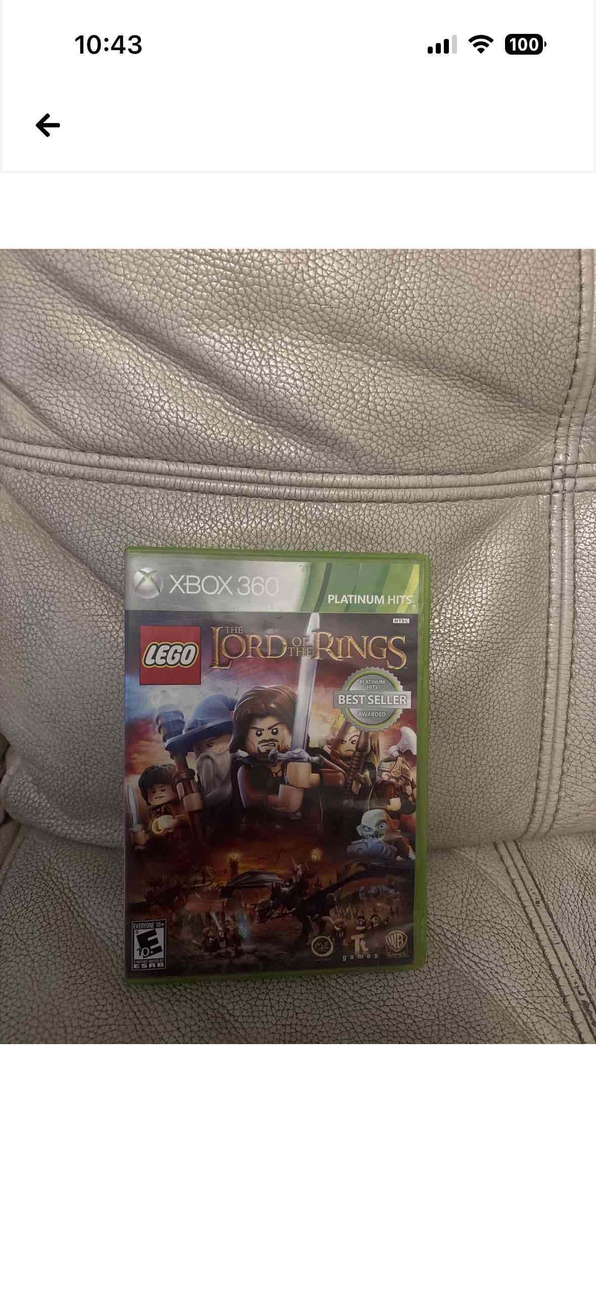 Juego Xbox 360 LEGO El Señor de los Anillos