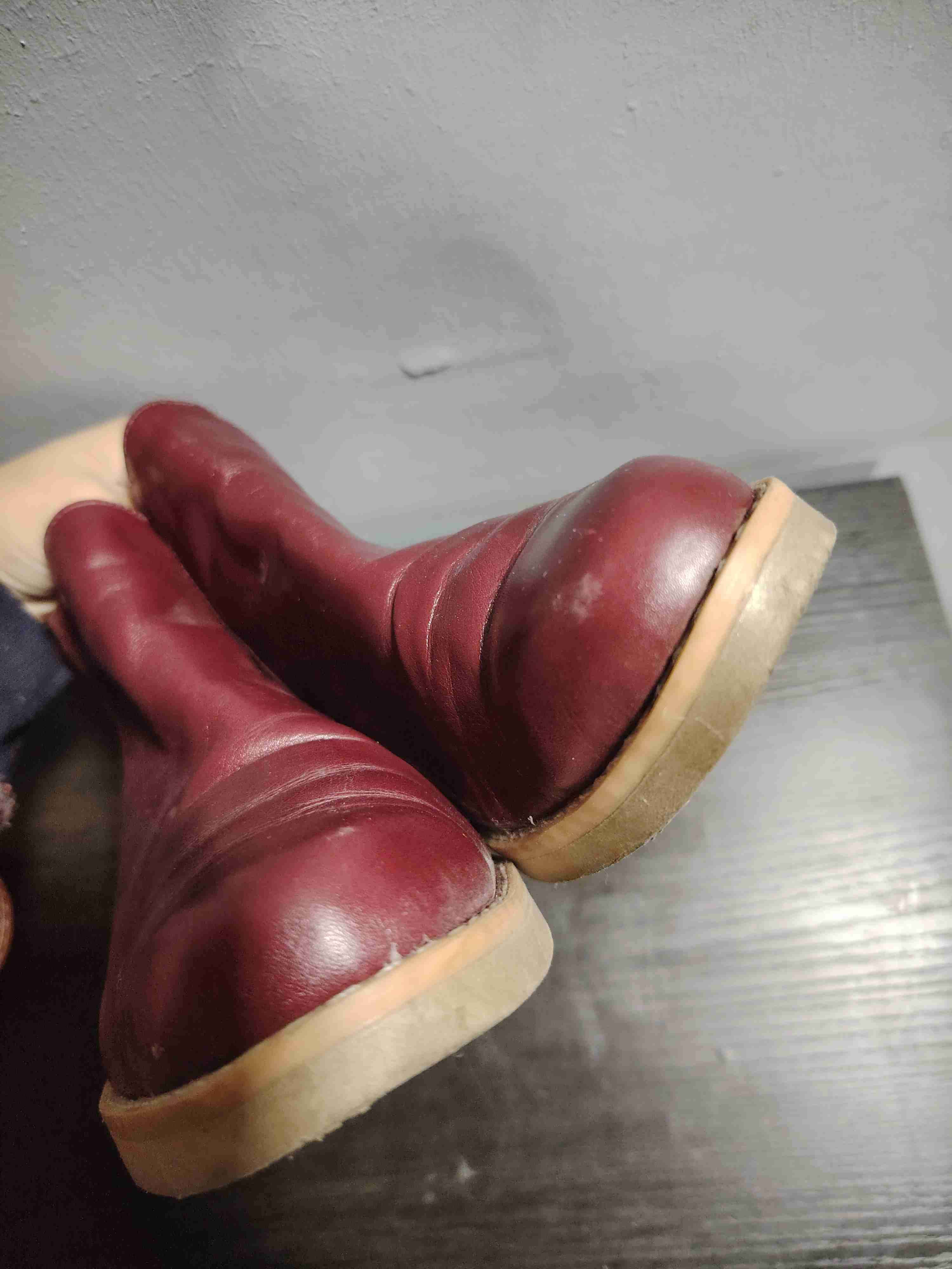 Botines de cuero burdeos - miniatura 3