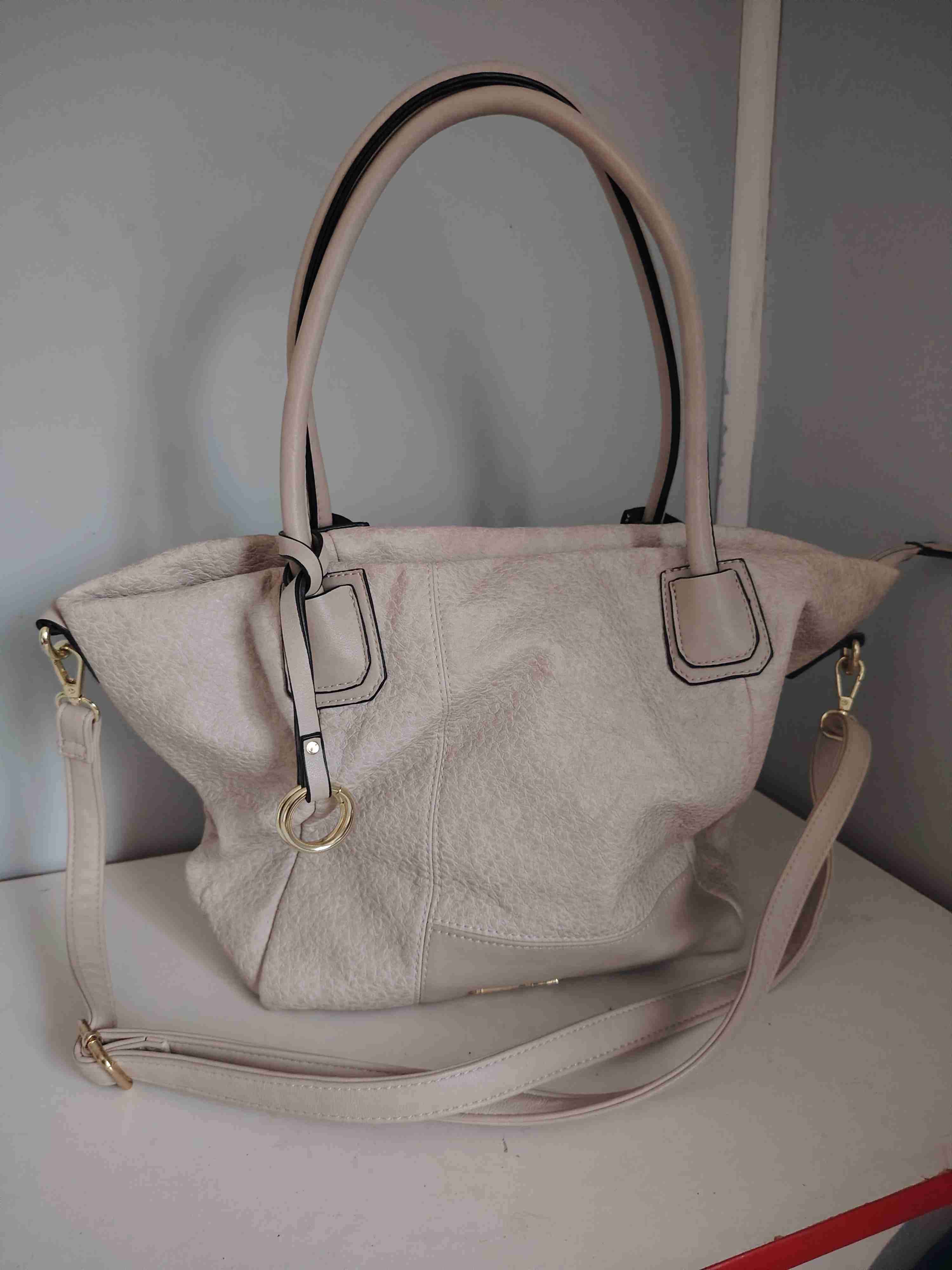 Cartera beige con correas - miniatura 1