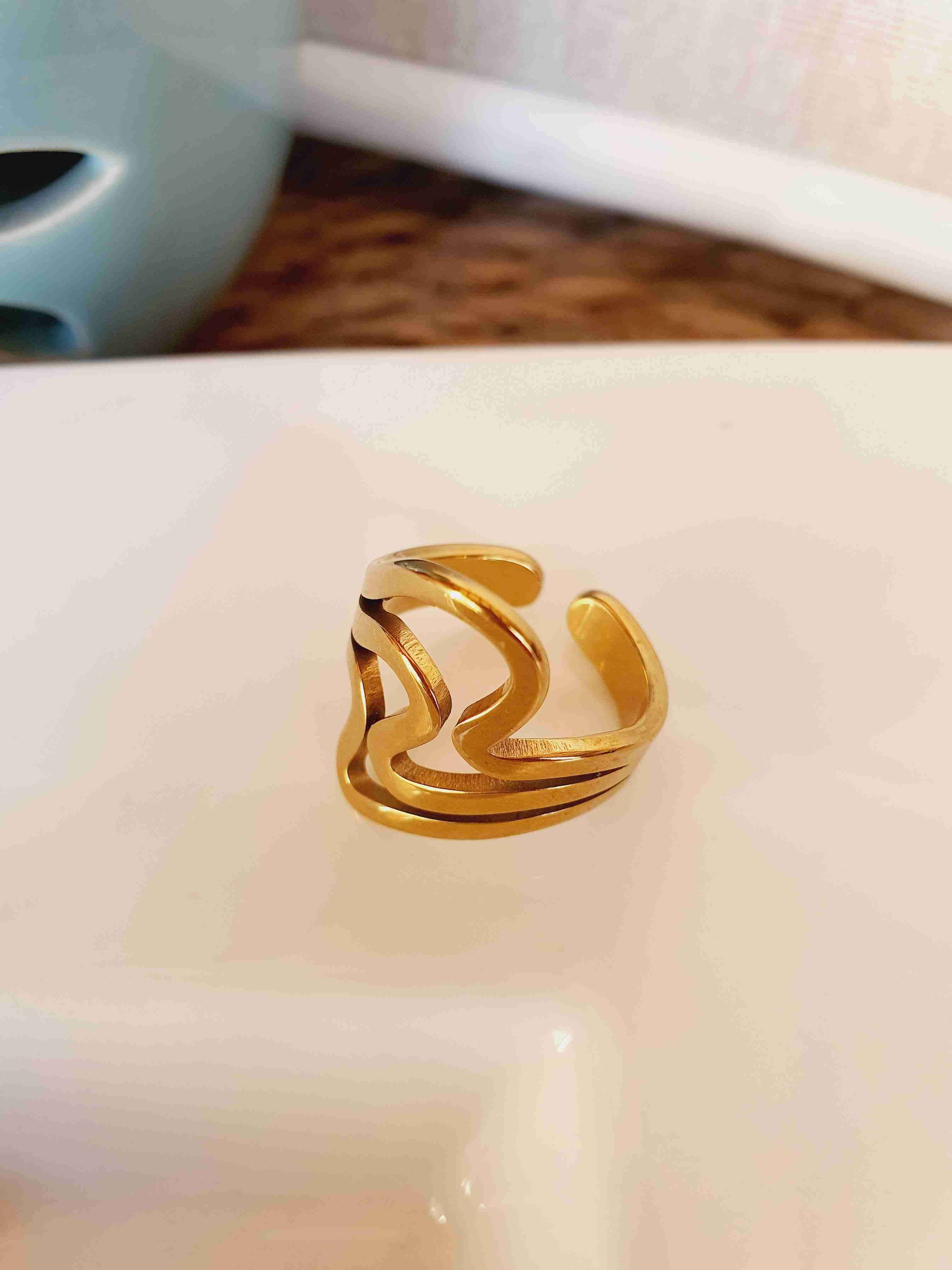 Anillos dorados ajustables - miniatura 1