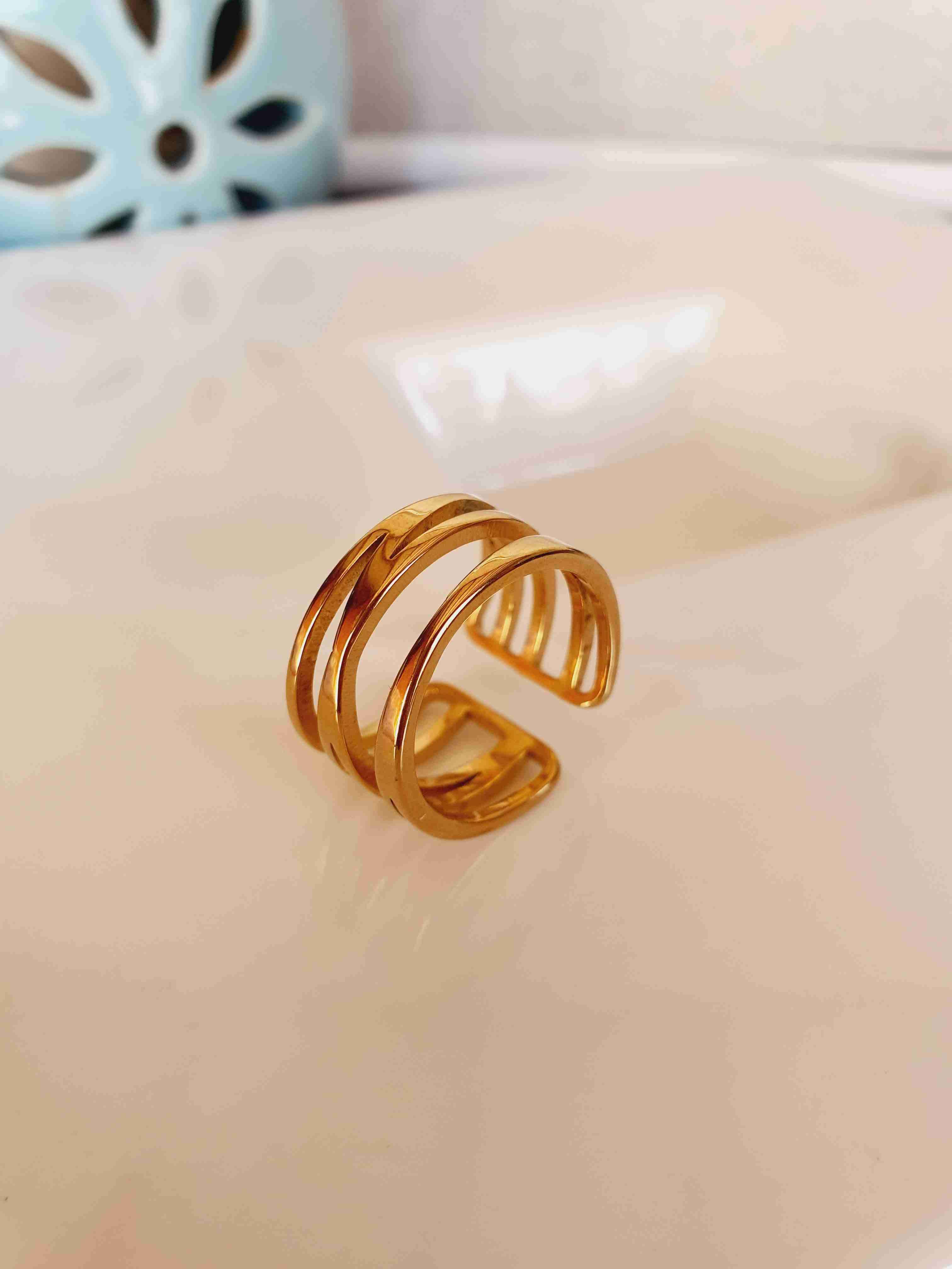 Anillos dorados ajustables - miniatura 6