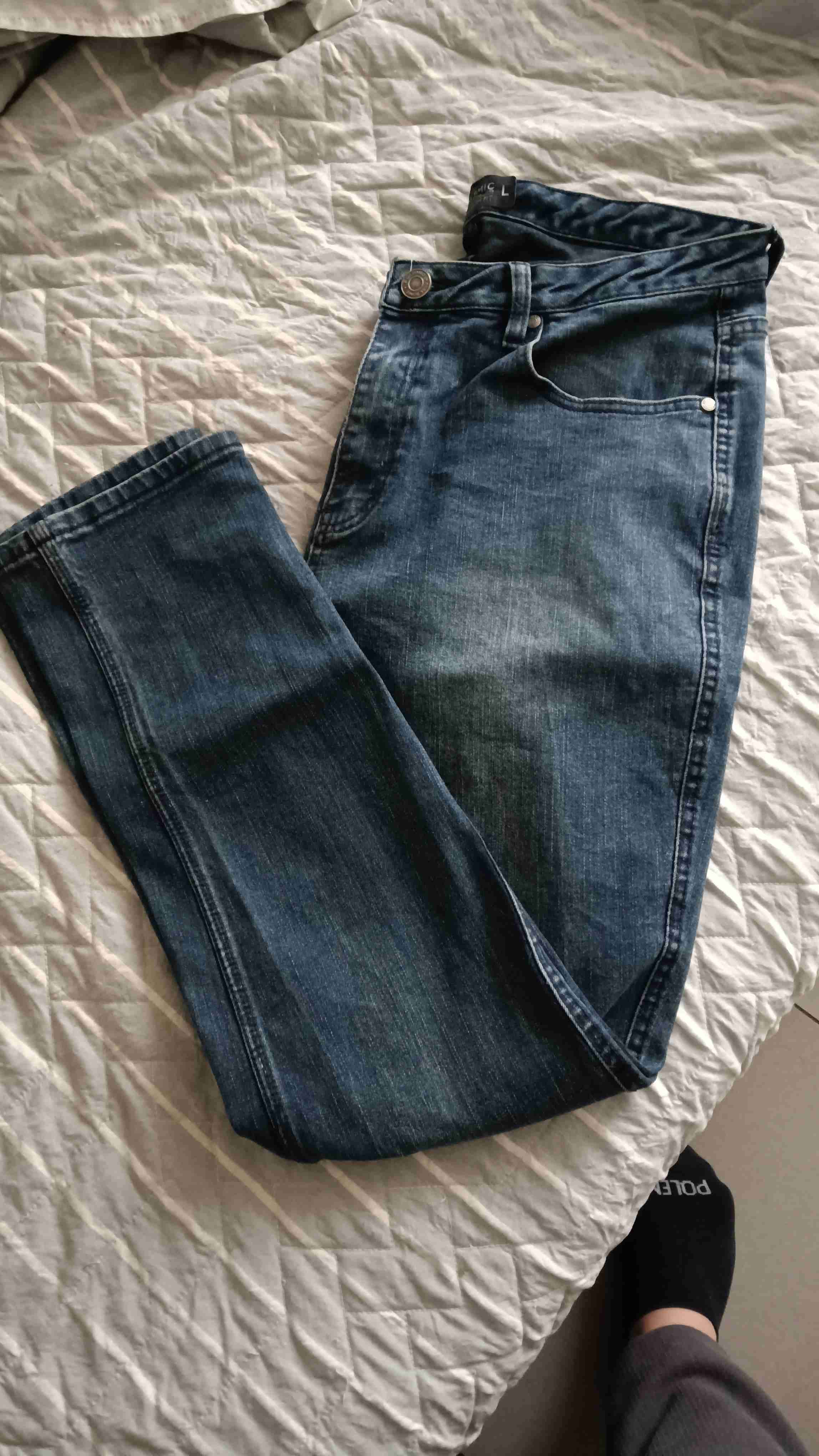 Jeans calce slim talla L ( 44-46)semi nuevo. - miniatura 1