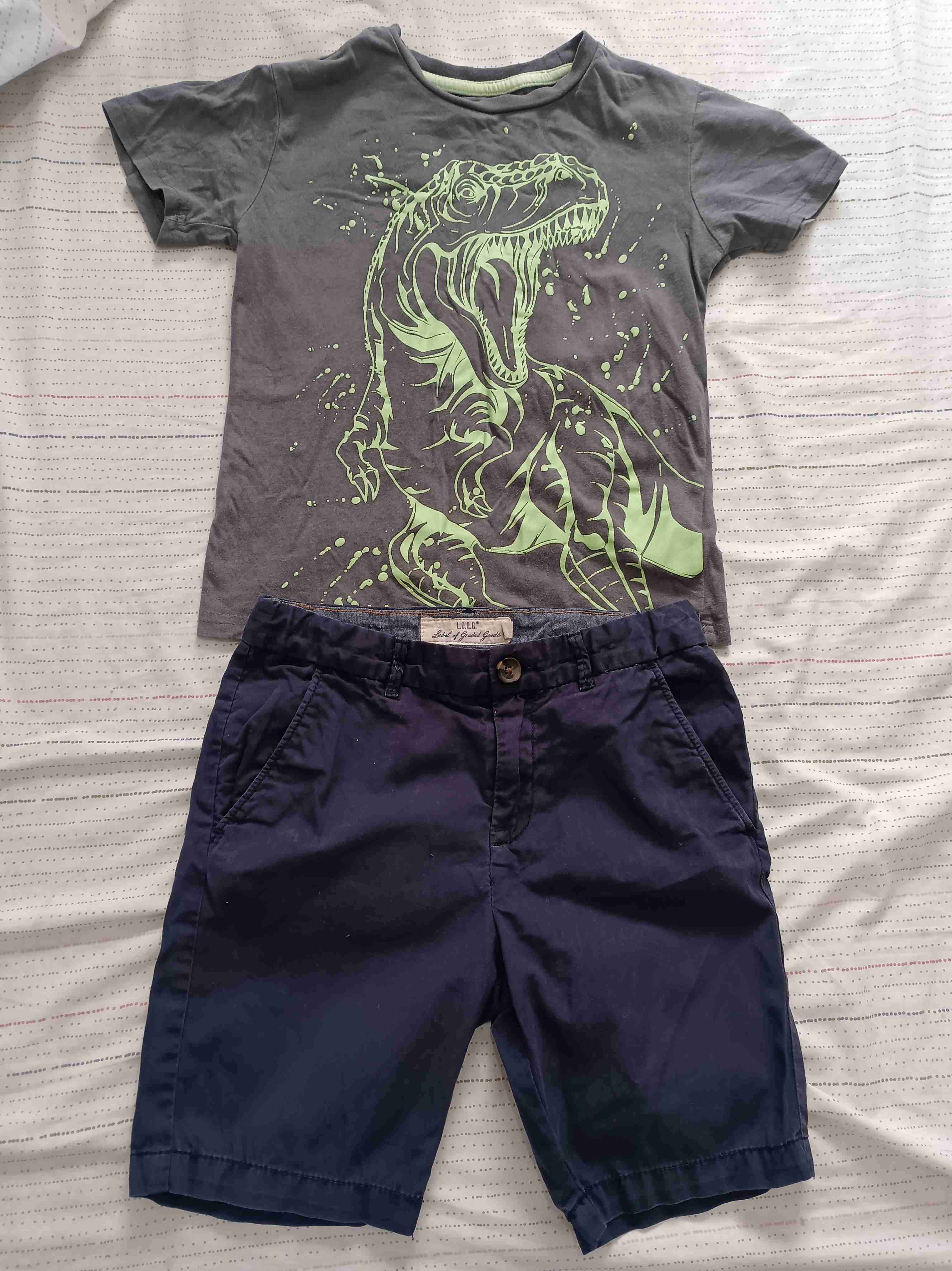 Conjunto polera y short niño dinosaurio - miniatura 1