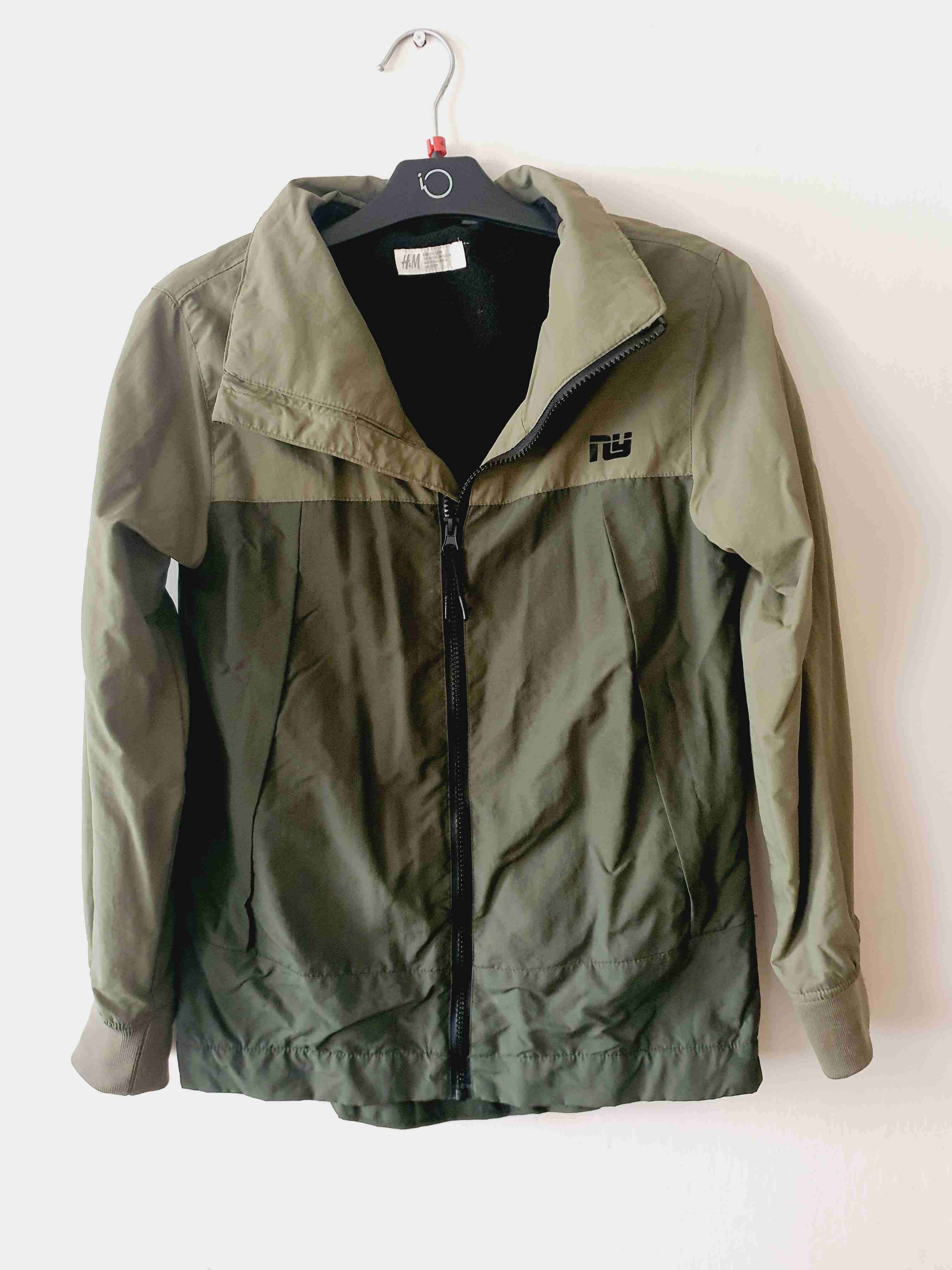 Chaqueta verde H&M con logo - miniatura 1