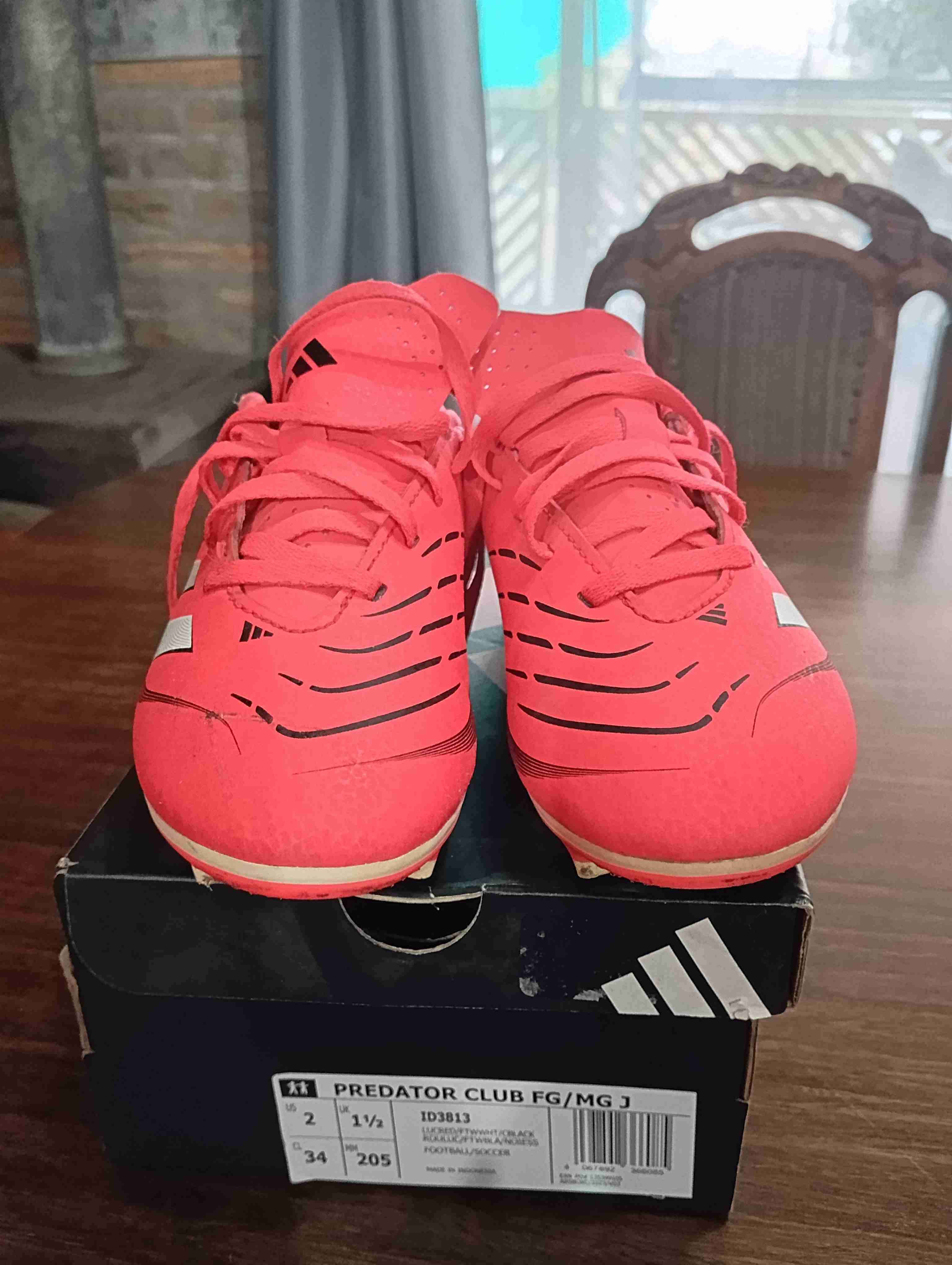 Zapatillas de fútbol rojas para niño - miniatura 5