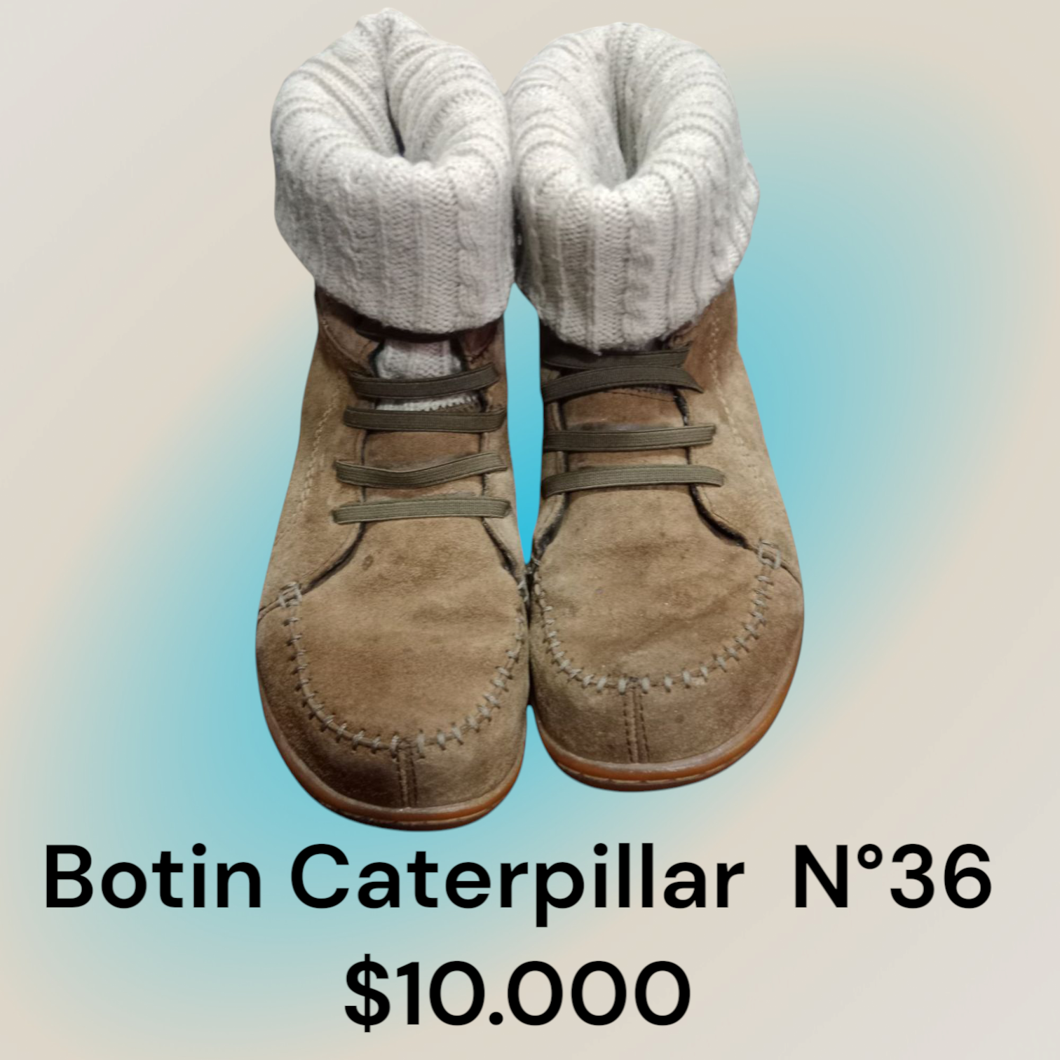 Botines Caterpillar café talla 36