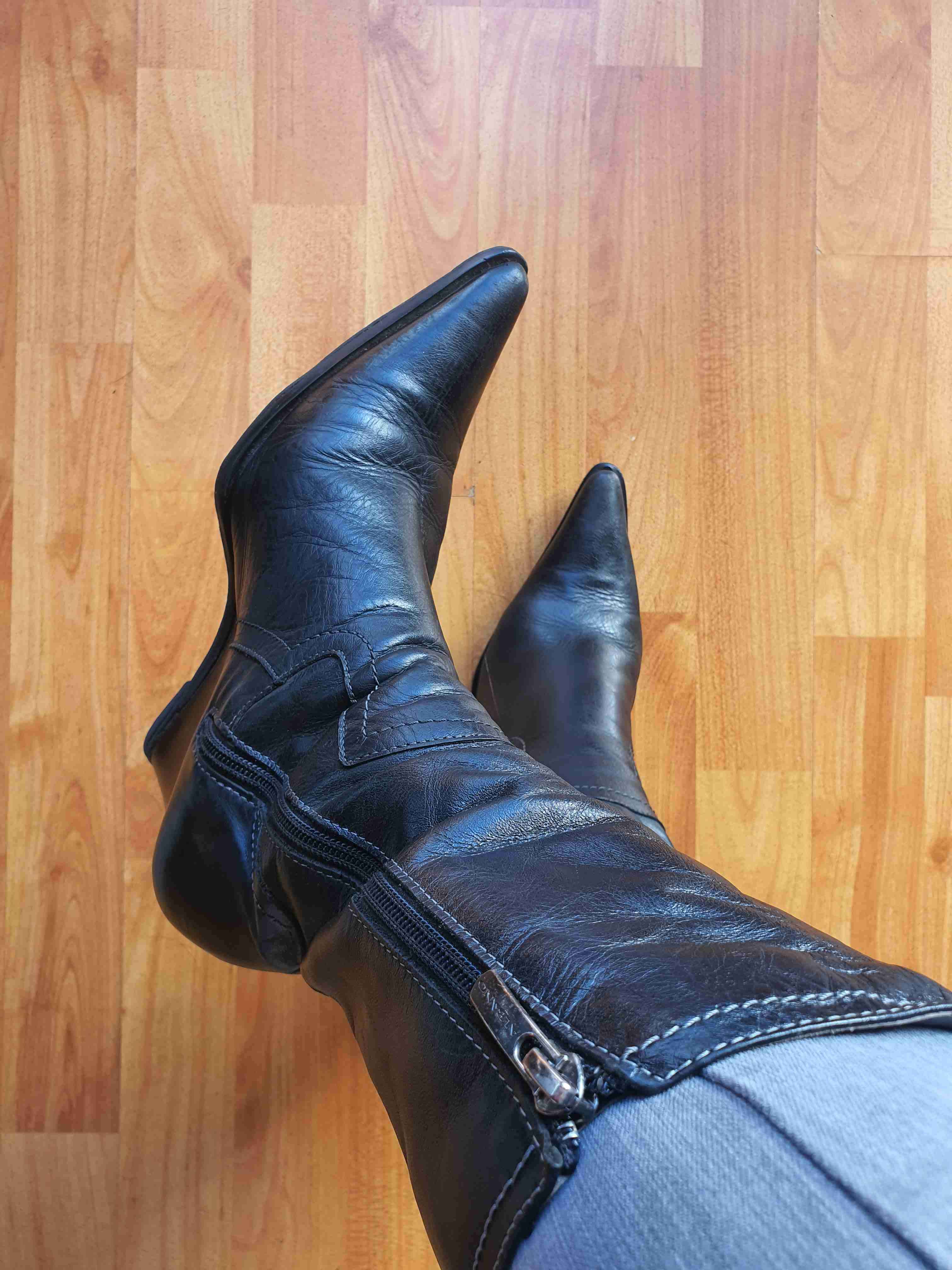Botas de cuero 1/2 caña - miniatura 1