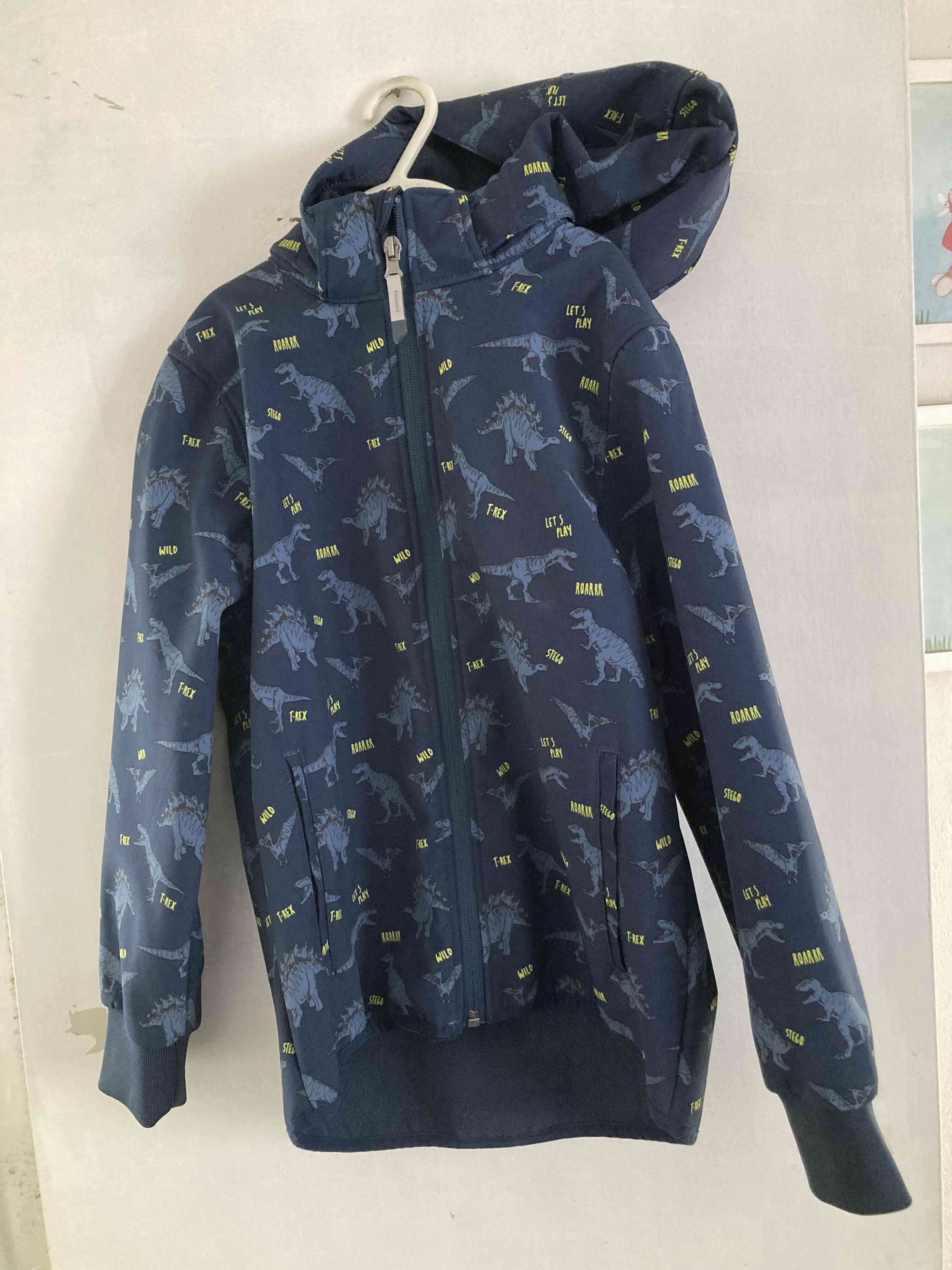 Soft shell infantil dinosaurios azul - miniatura 1