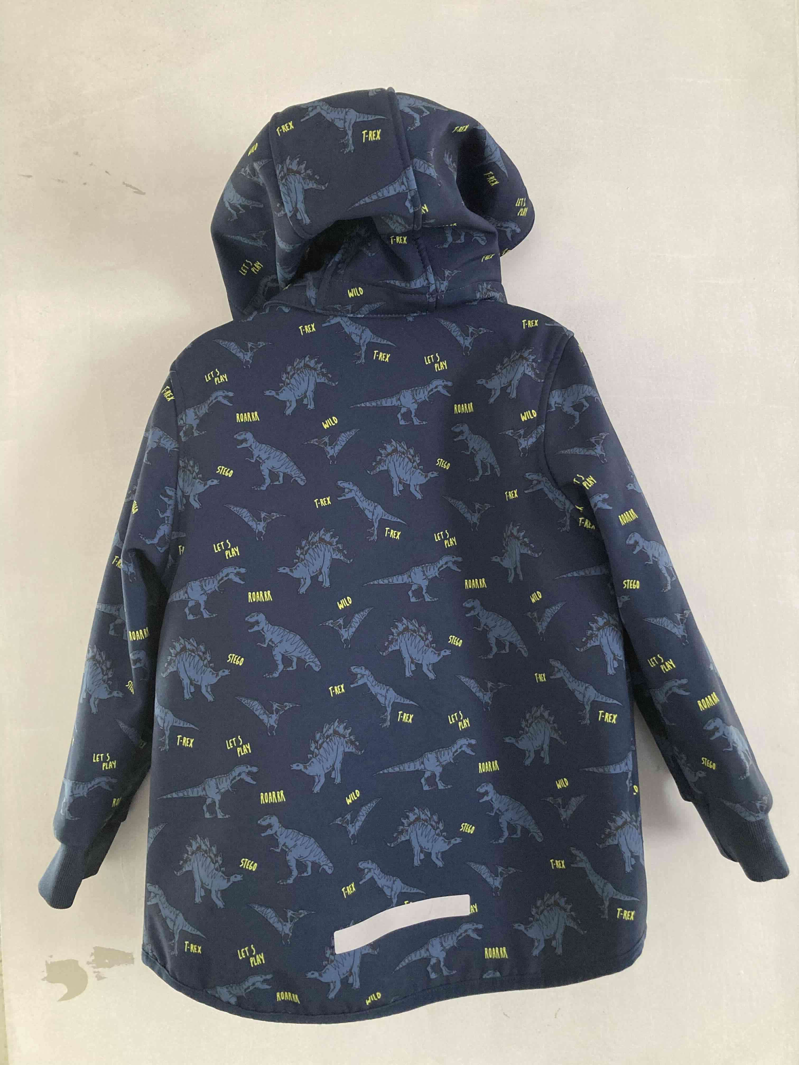 Soft shell infantil dinosaurios azul - miniatura 2