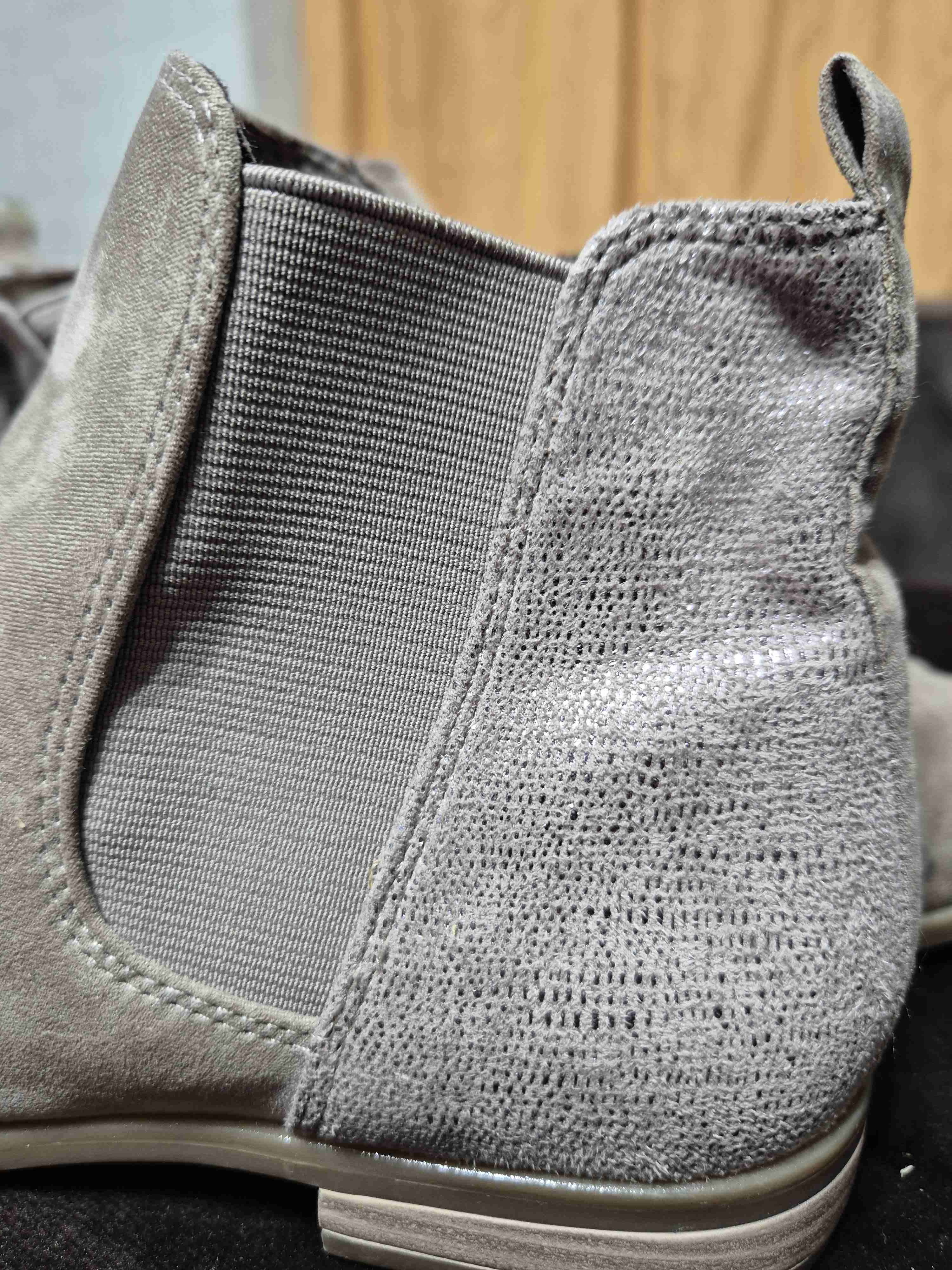 Botines beige de gamuza N°37 Tamaris - miniatura 4