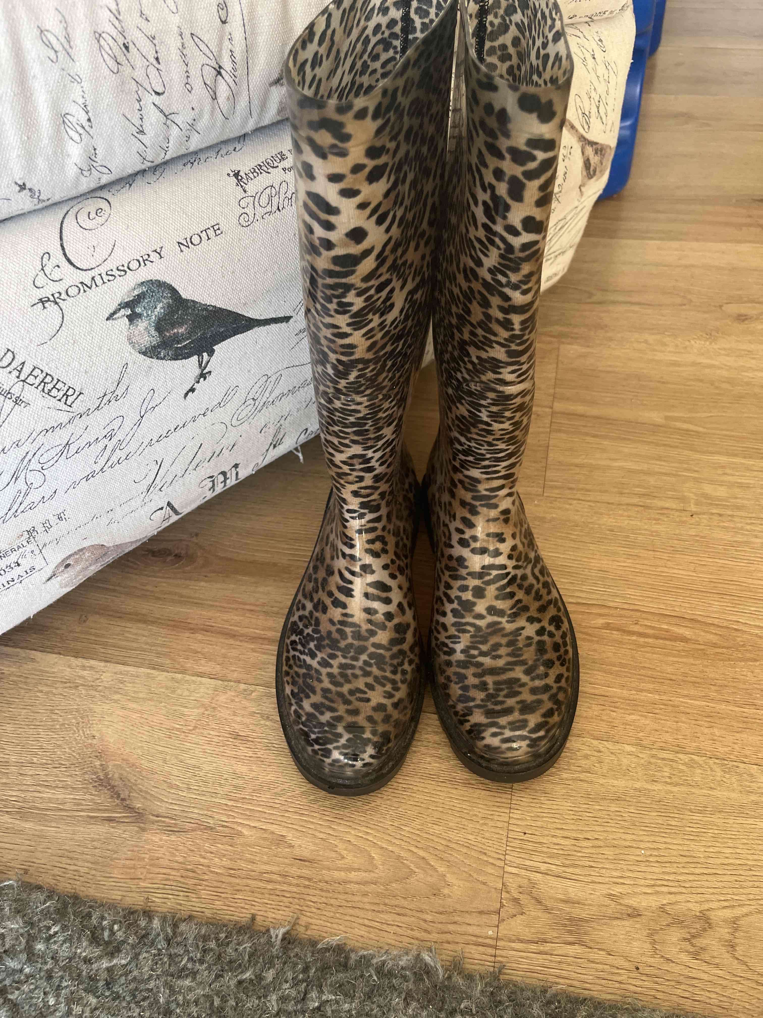 Botas de lluvia estampado leopardo - miniatura 1