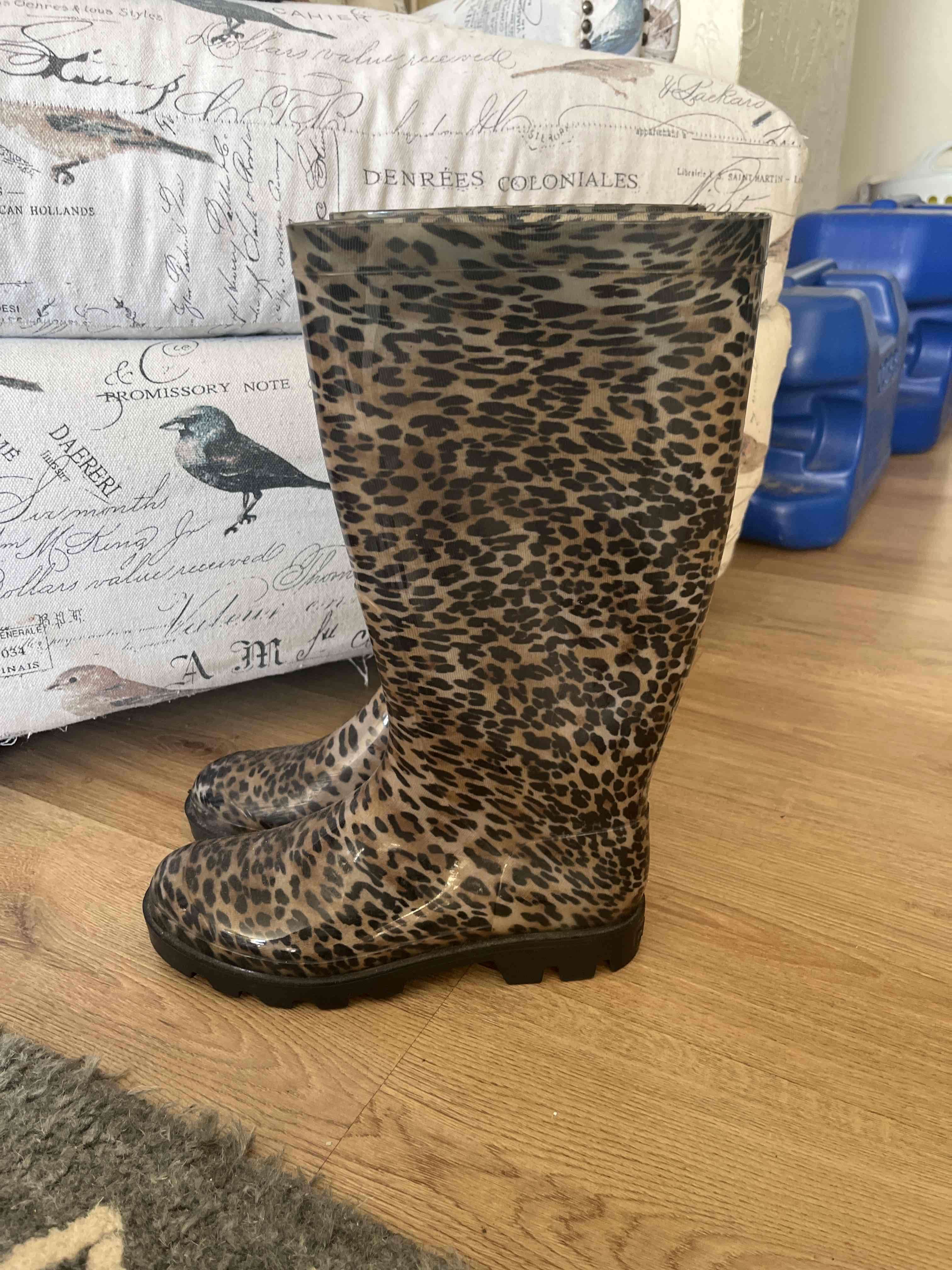 Botas de lluvia estampado leopardo - miniatura 2