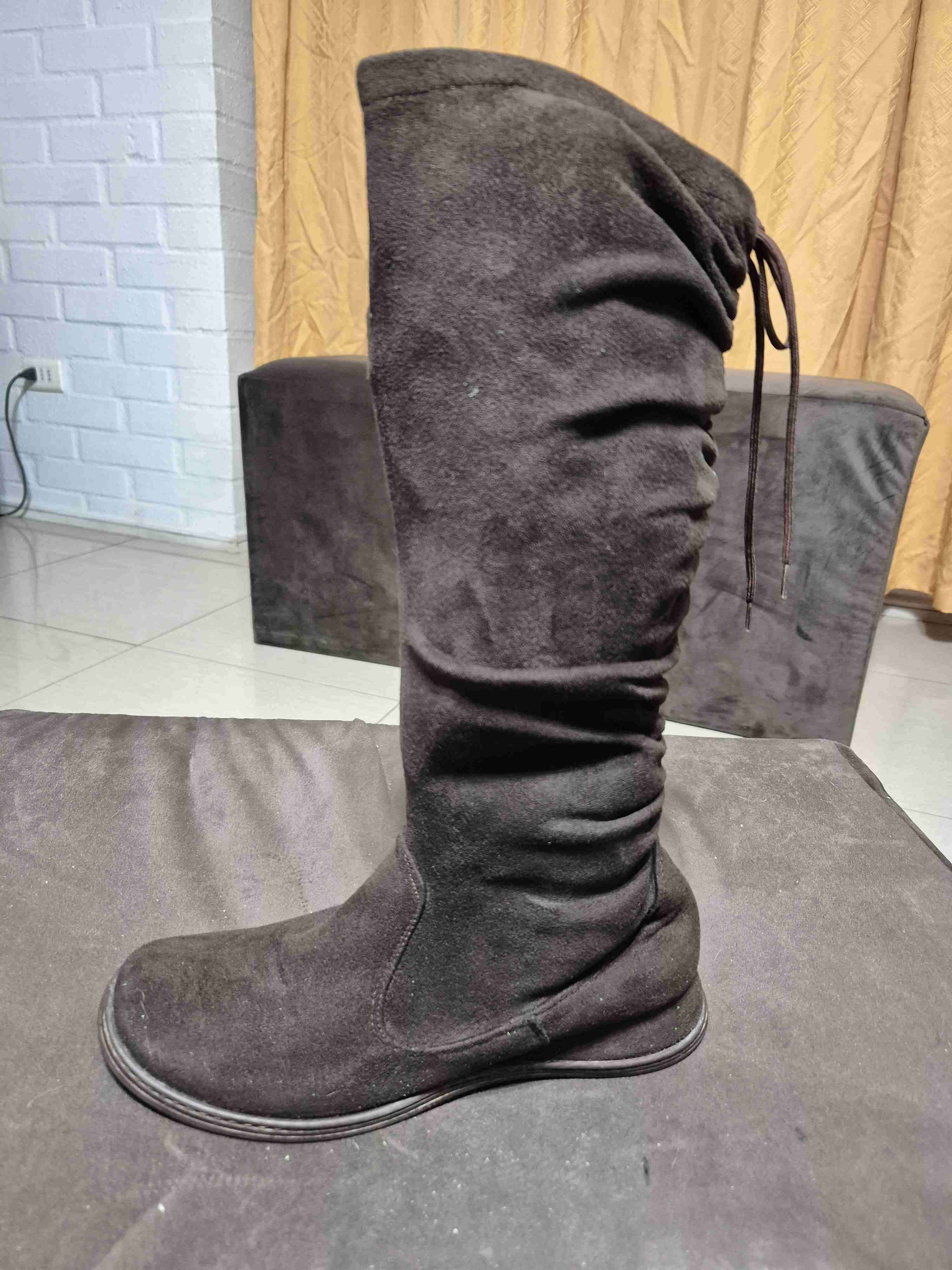 Botas cafe de gamuza N° 37 - miniatura 3