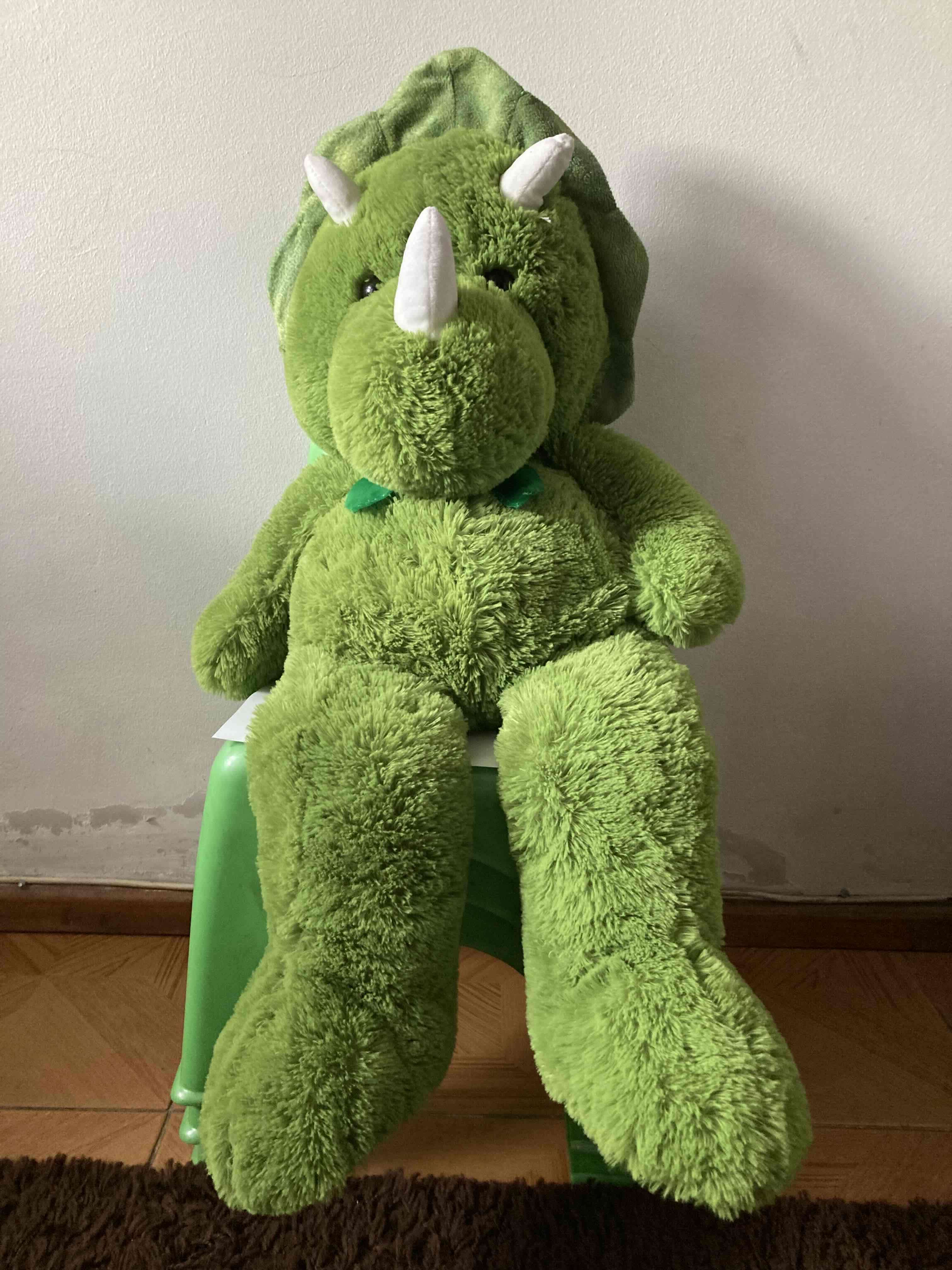 Peluche Triceratops verde grande