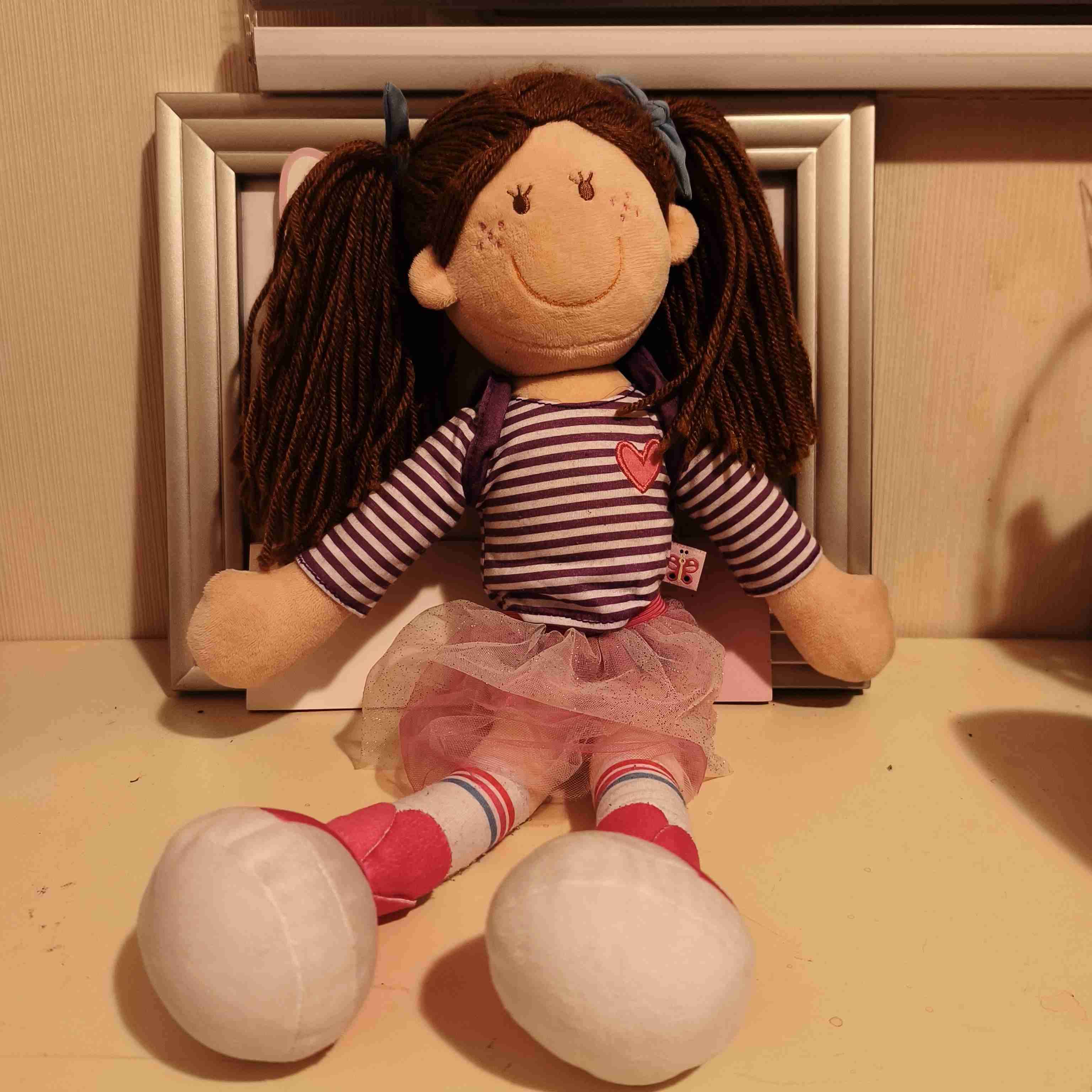 Muñeca de trapo con vestido