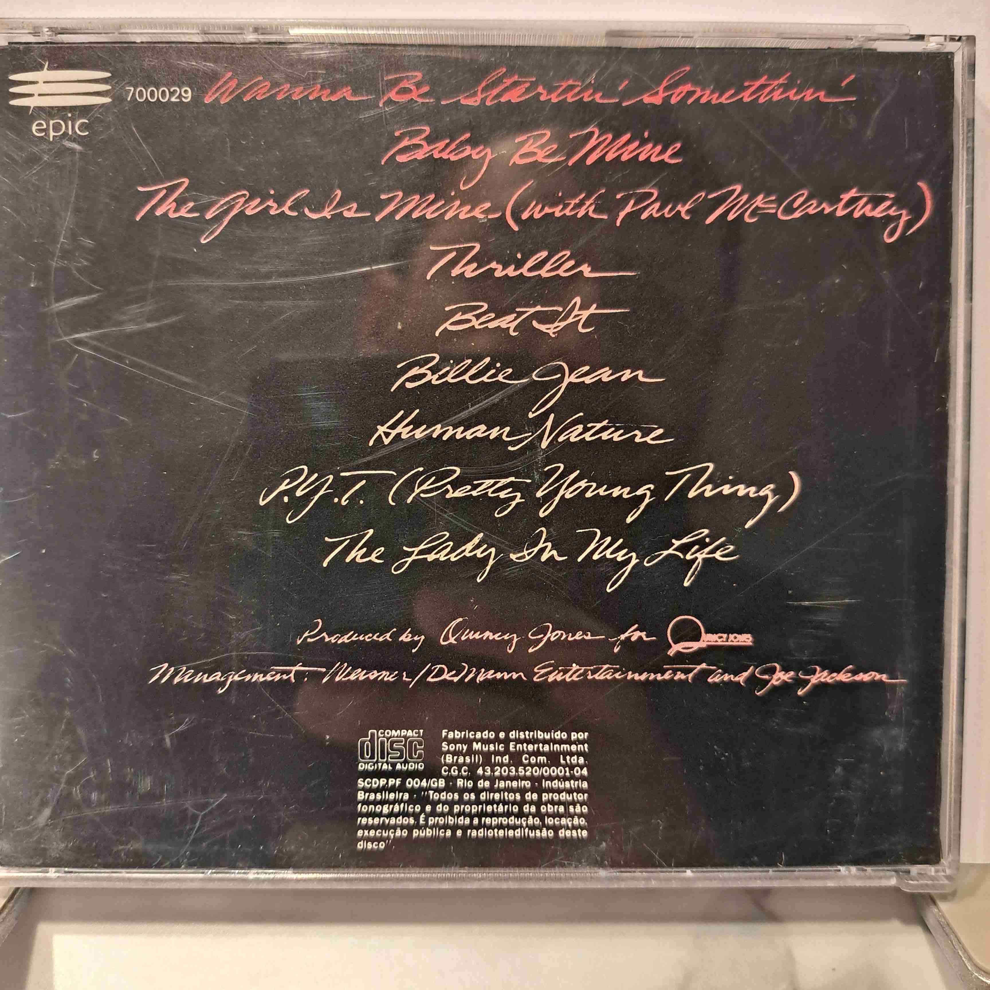 CD Thriller de Michael Jackson - miniatura 2