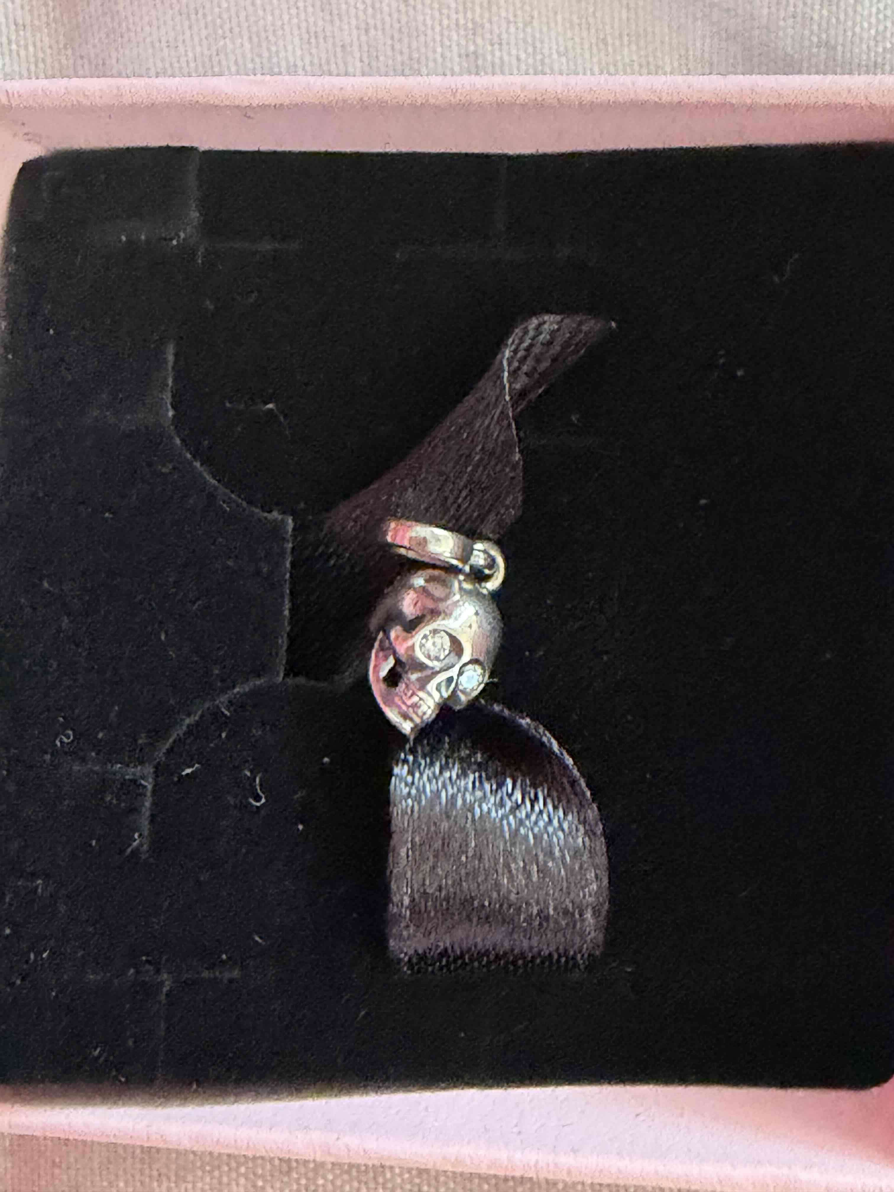 Mini Charm de calavera metálico - Pandora - miniatura 3